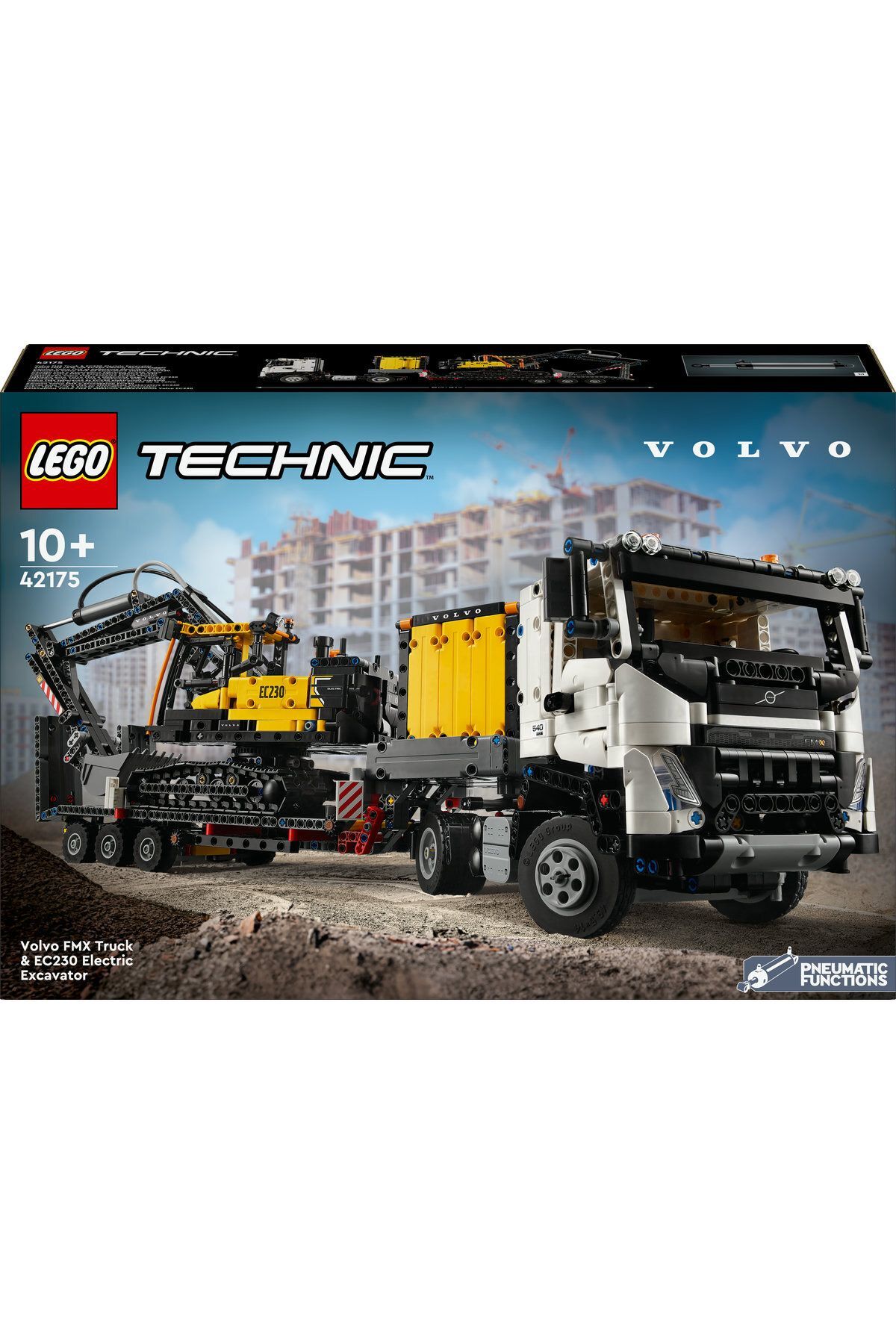 ® Technic Volvo FMX Kamyon ve EC230 Elektrikli Ekskavatör 42175 -10 Yaş ve Üzeri Set(2274 Parça