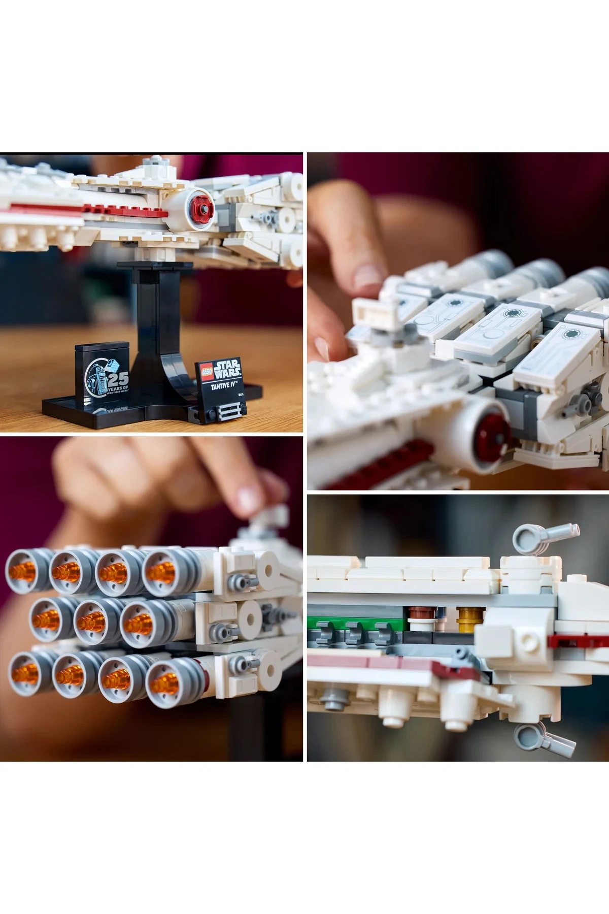 ® Star Wars™ Tantive IV™ 75376 - Yetişkinler için Koleksiyonluk Starship Modeli Yapım Seti (654P)