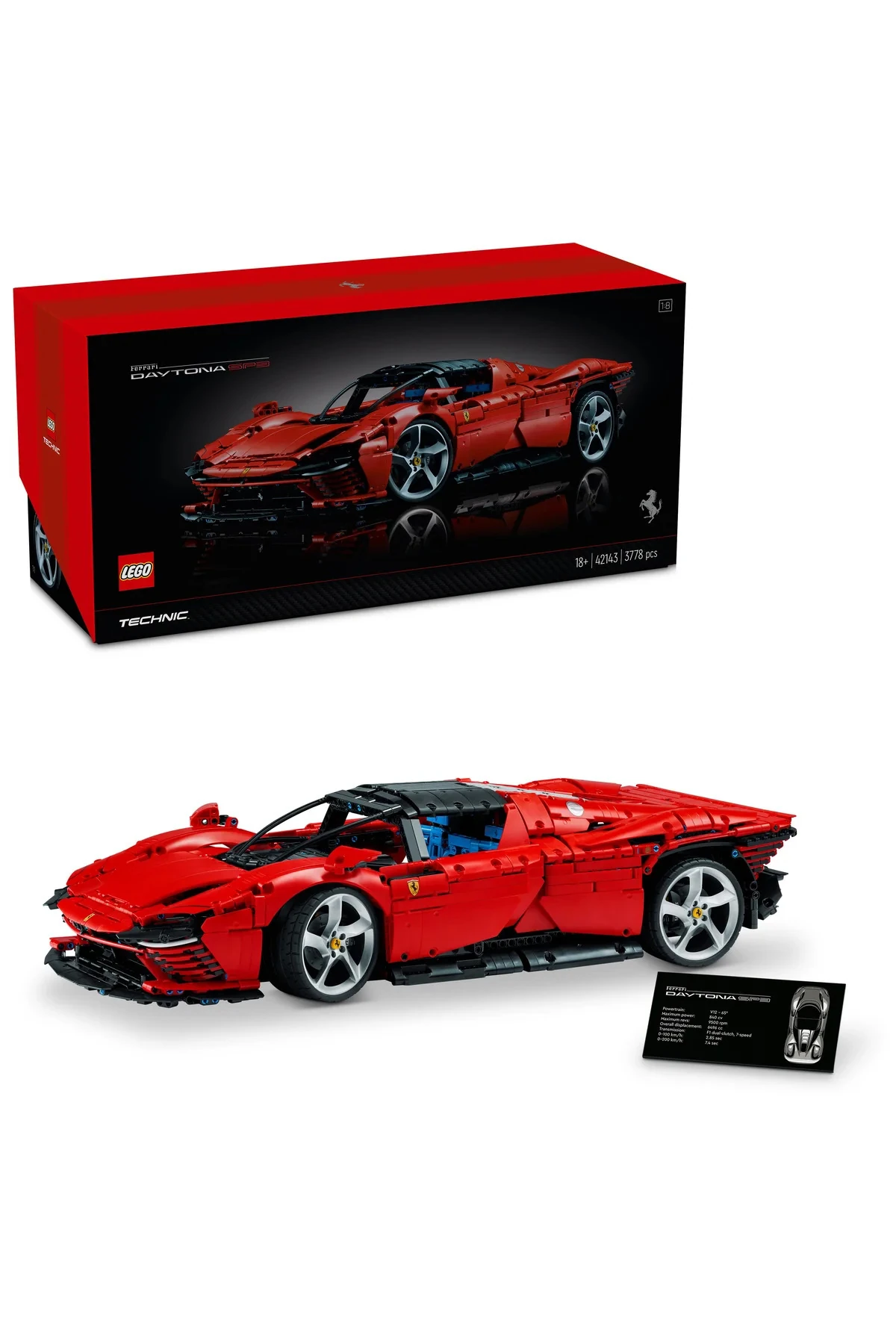 ® Technic Ferrari Daytona SP3 42143 - 18+ Koleksiyonluk Model Yapım Seti (3778Parça)