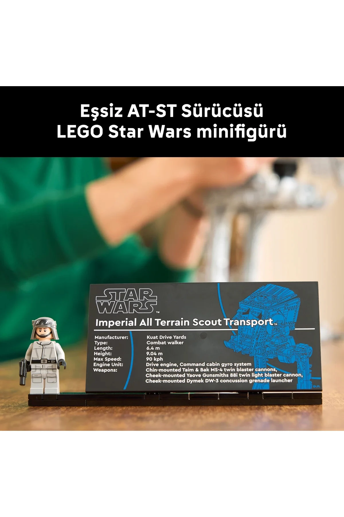 ® Star Wars™ AT-ST™ Walker 75417 - Yetişkinler için Koleksiyonluk Model Yapım Seti (1513P)
