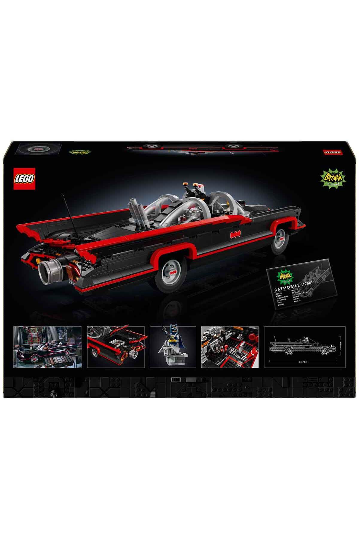 DC Batman: Klasik TV Dizisi Batmobile 76328 - Yetişkin Süper Kahraman Hayranları için Kolek