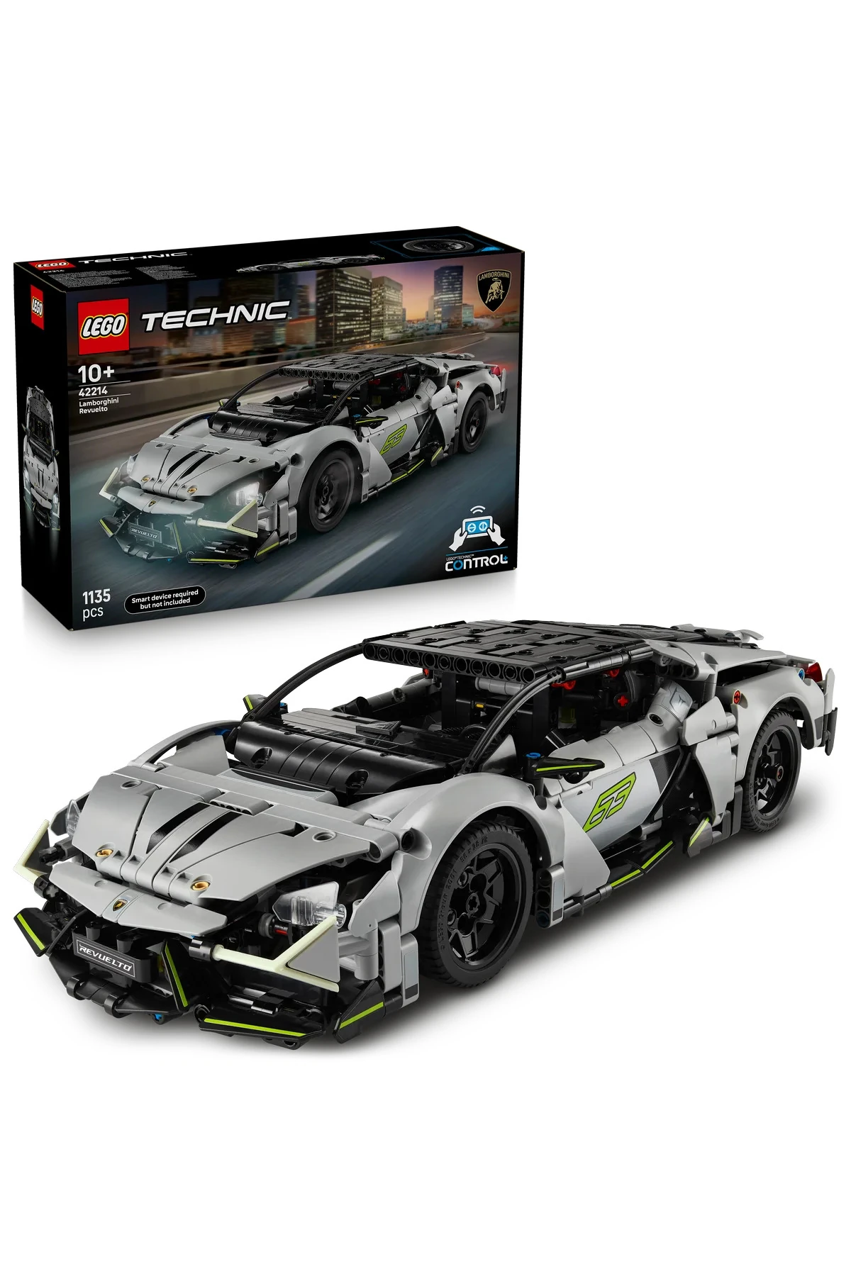 ® Technic Lamborghini Revuelto Süper Spor Araba 42214 - 10+ Çocuklar için Oyuncak Yapım Seti (1135P)