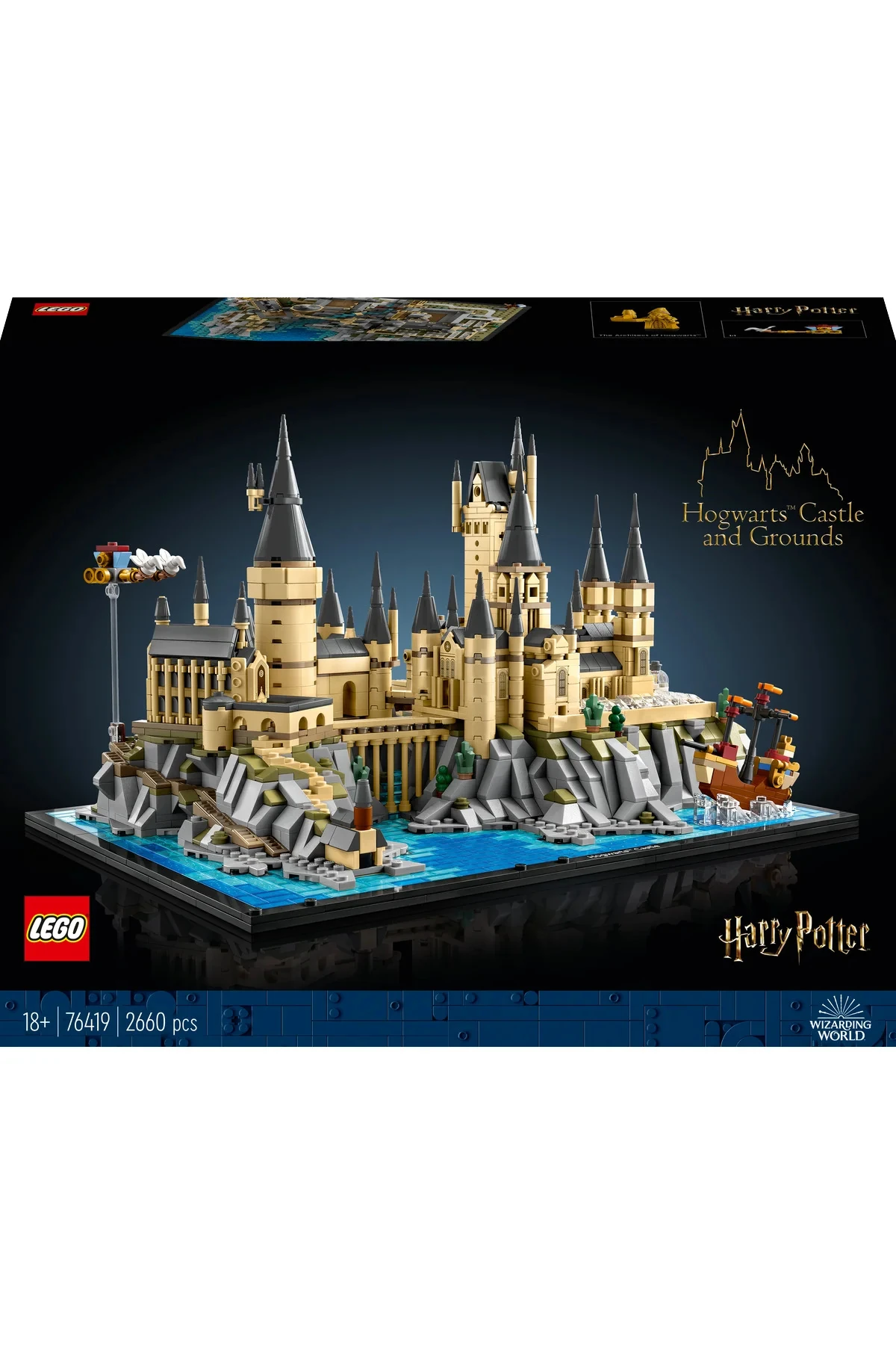 ® HarryPotter™ Hogwarts™ Şatosu ve Bahçesi 76419 - 18+ Koleksiyonluk Model Seti (2660P)