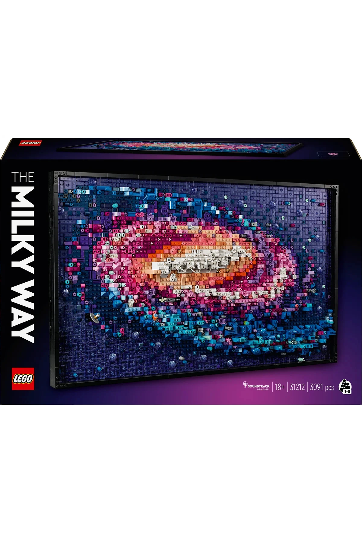 ® Art Samanyolu Galaksisi 31212 - Yetişkinler için Koleksiyonluk Tablo Modeli Yapım Seti (3091P)