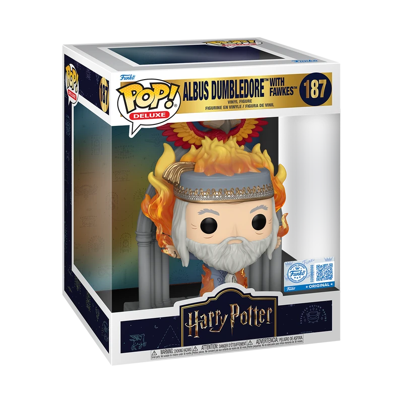 POP FUNKO HARRY POTTER Deluxe Albus Dumbledore with Fawkes 187