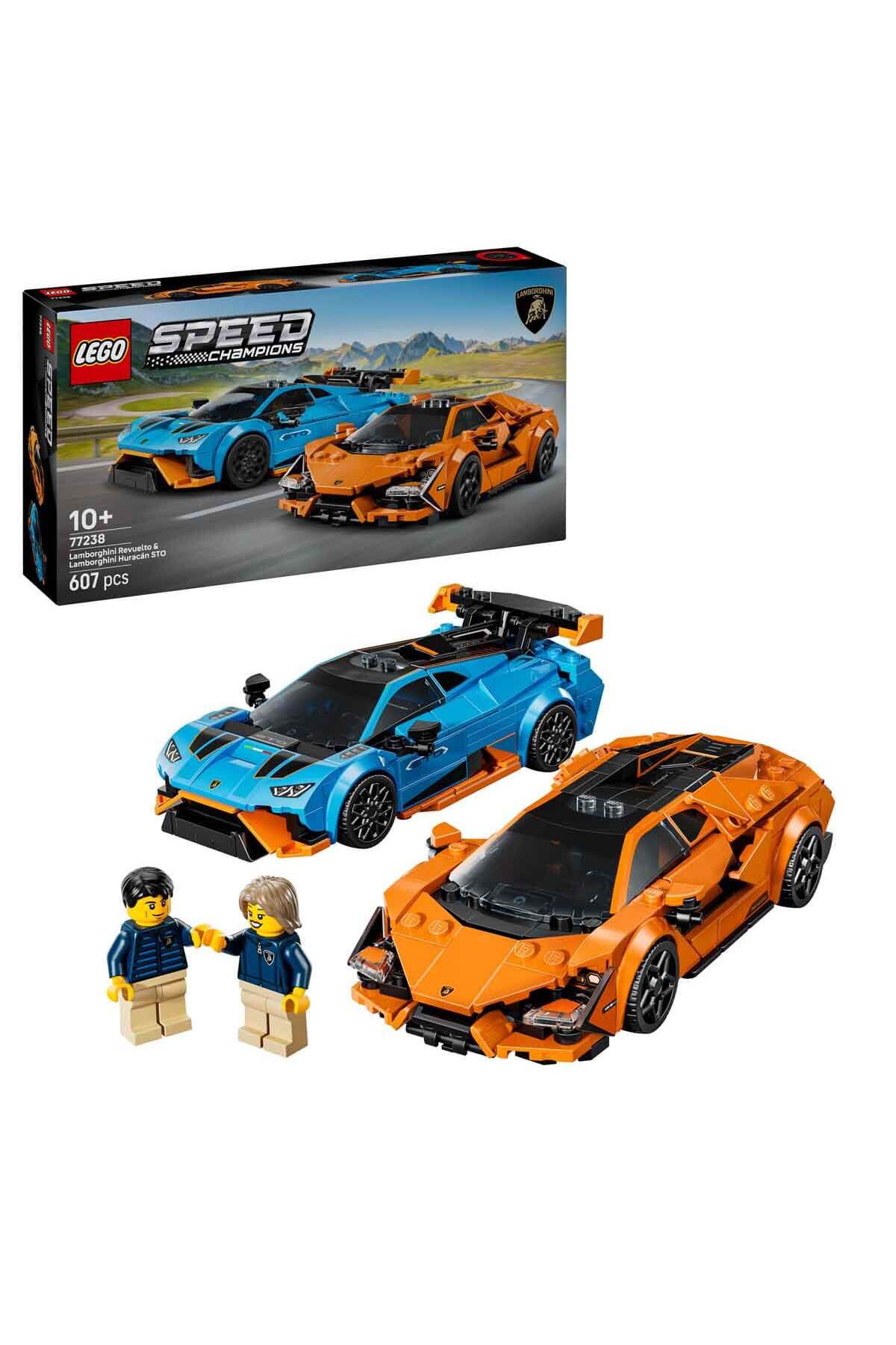 Speed Champions Lamborghini Revuelto & Huracán STO 77238 - 10 Yaş ve Üzeri Çocuklar iç