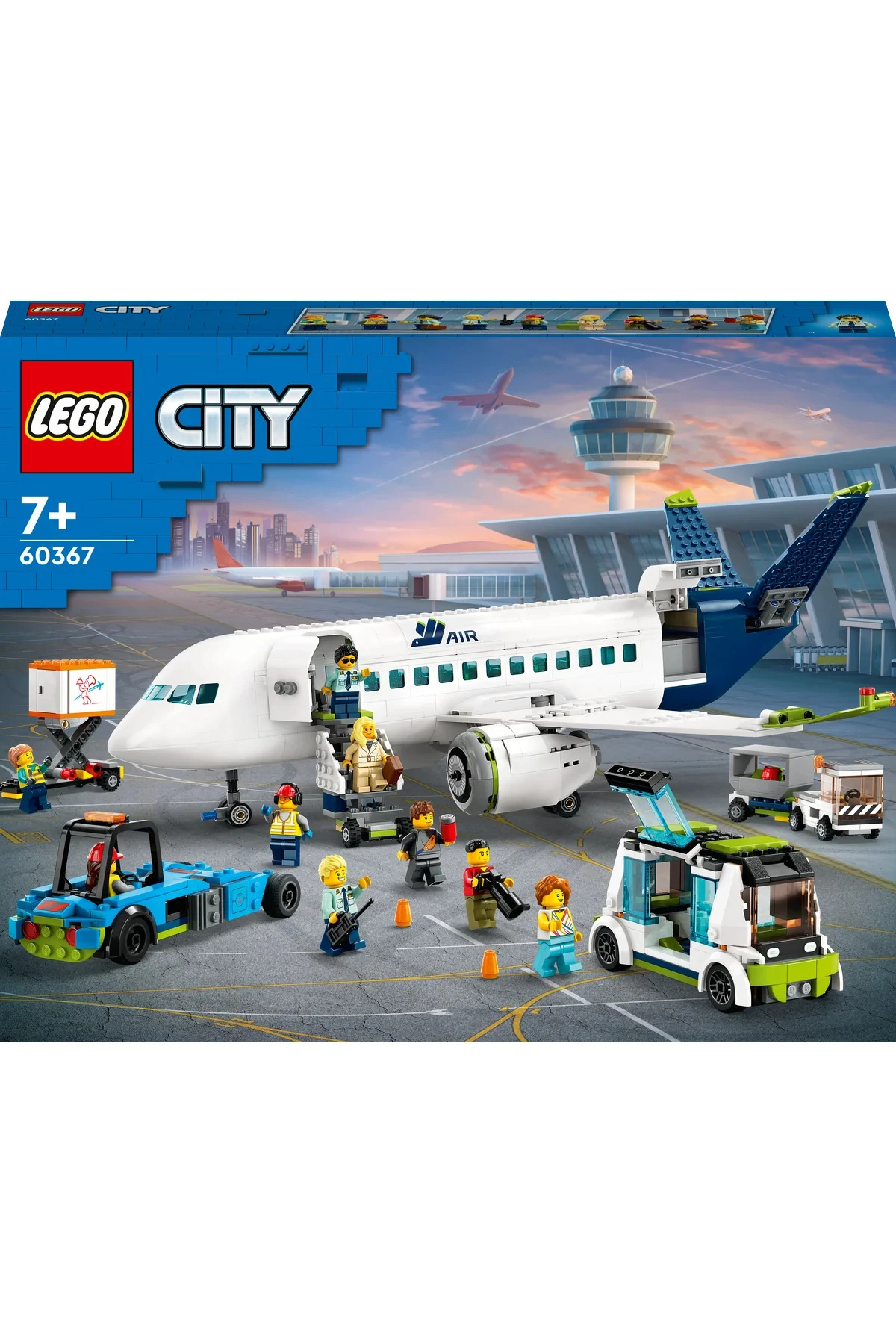 ® City Yolcu Uçağı 60367 - 7+ Yaratıcı Oyuncak Yapım Seti (913Parça)