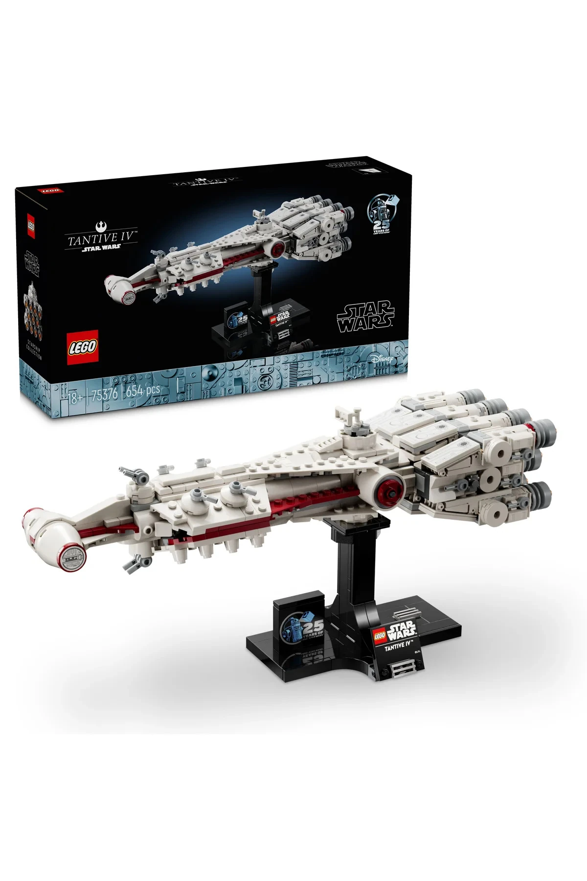 ® Star Wars™ Tantive IV™ 75376 - Yetişkinler için Koleksiyonluk Starship Modeli Yapım Seti (654P)