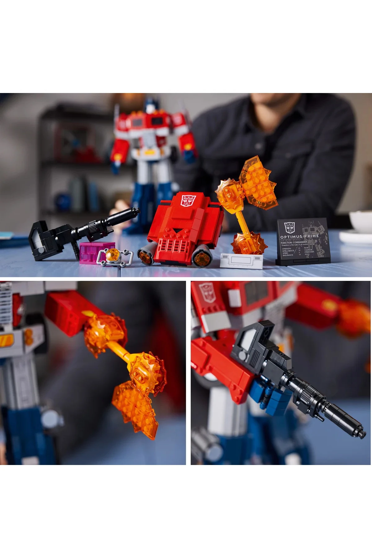 ® Icons OptimusPrime 10302 - 18+ Yaratıcı Model Yapım Seti (1508Parça)
