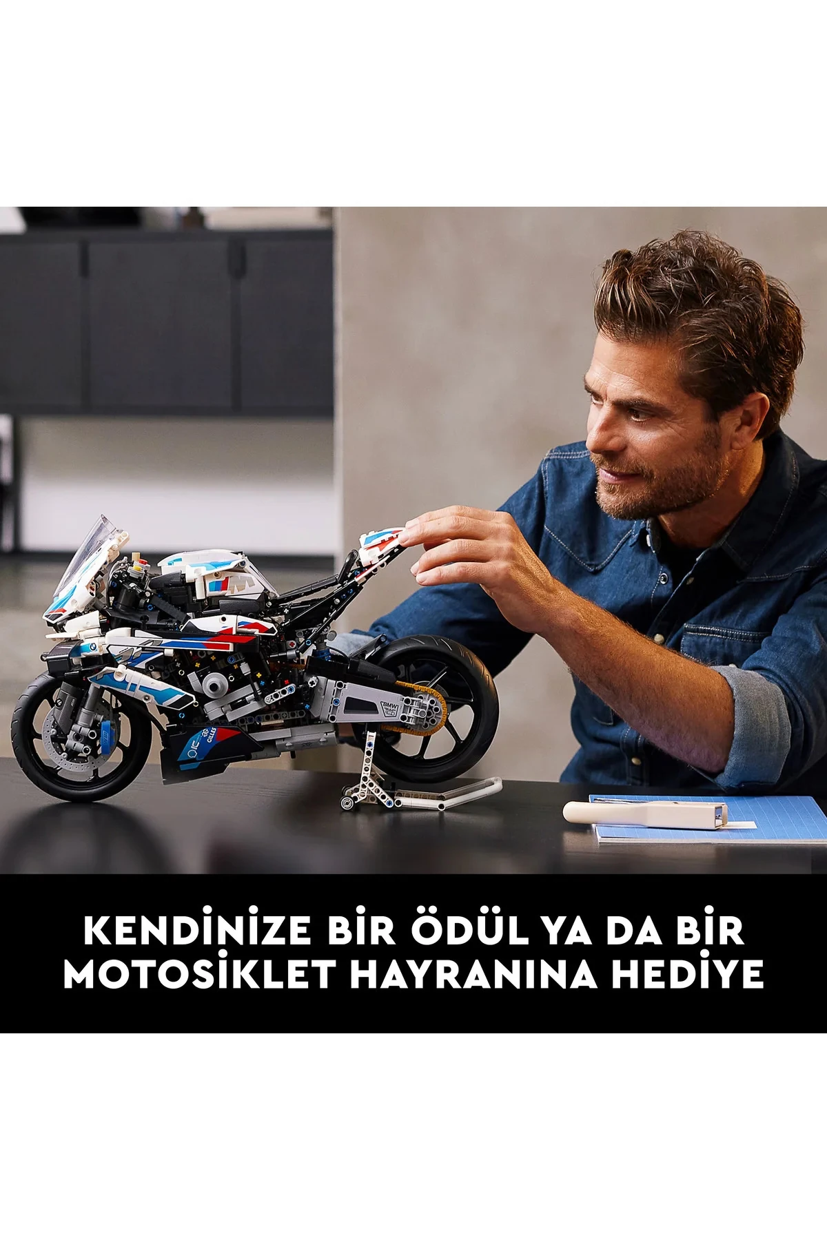 ® Technic BMW M 1000 RR 42130 Yetişkinler için Şık bir Motosiklet Modeli Yapım Seti (1925P)