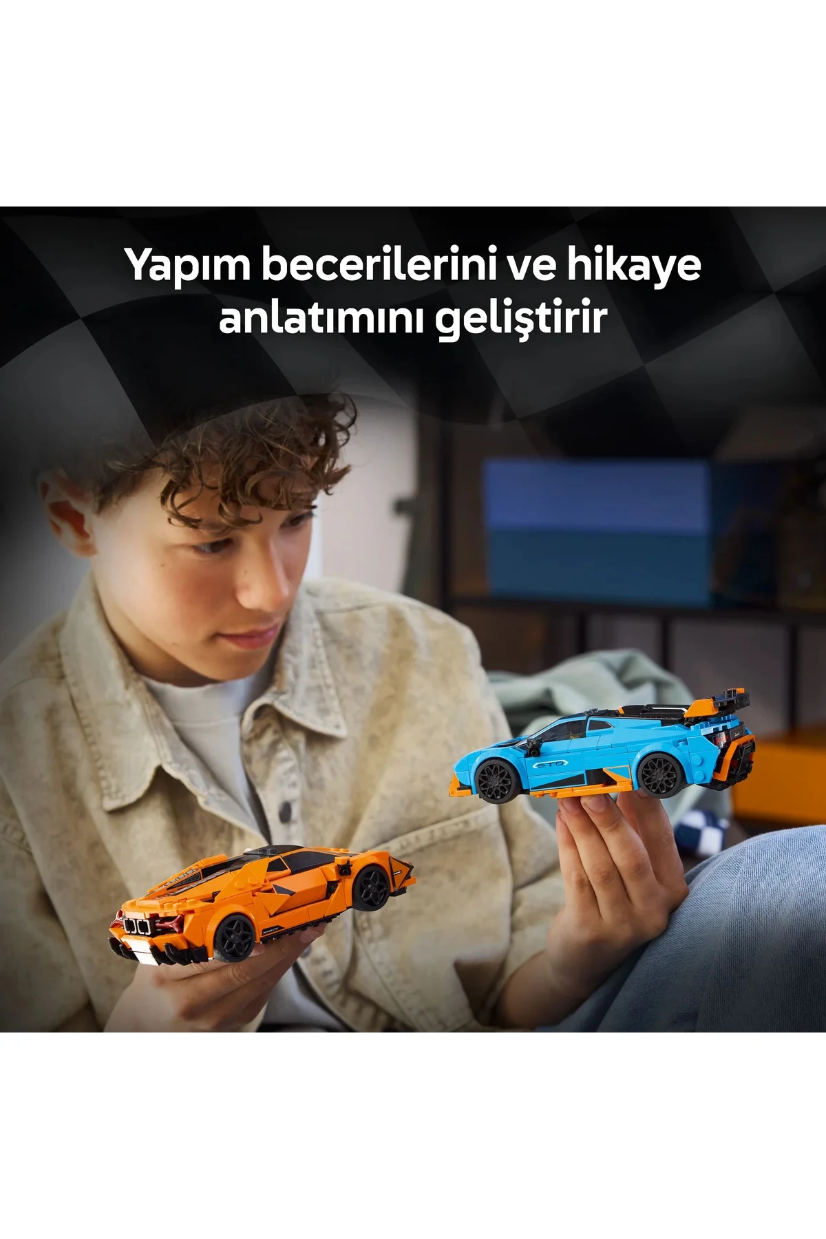 ® Speed Champions Lamborghini Revuelto ve Huracán STO 77238 - 10+ Oyuncak Yapım Seti (607P)
