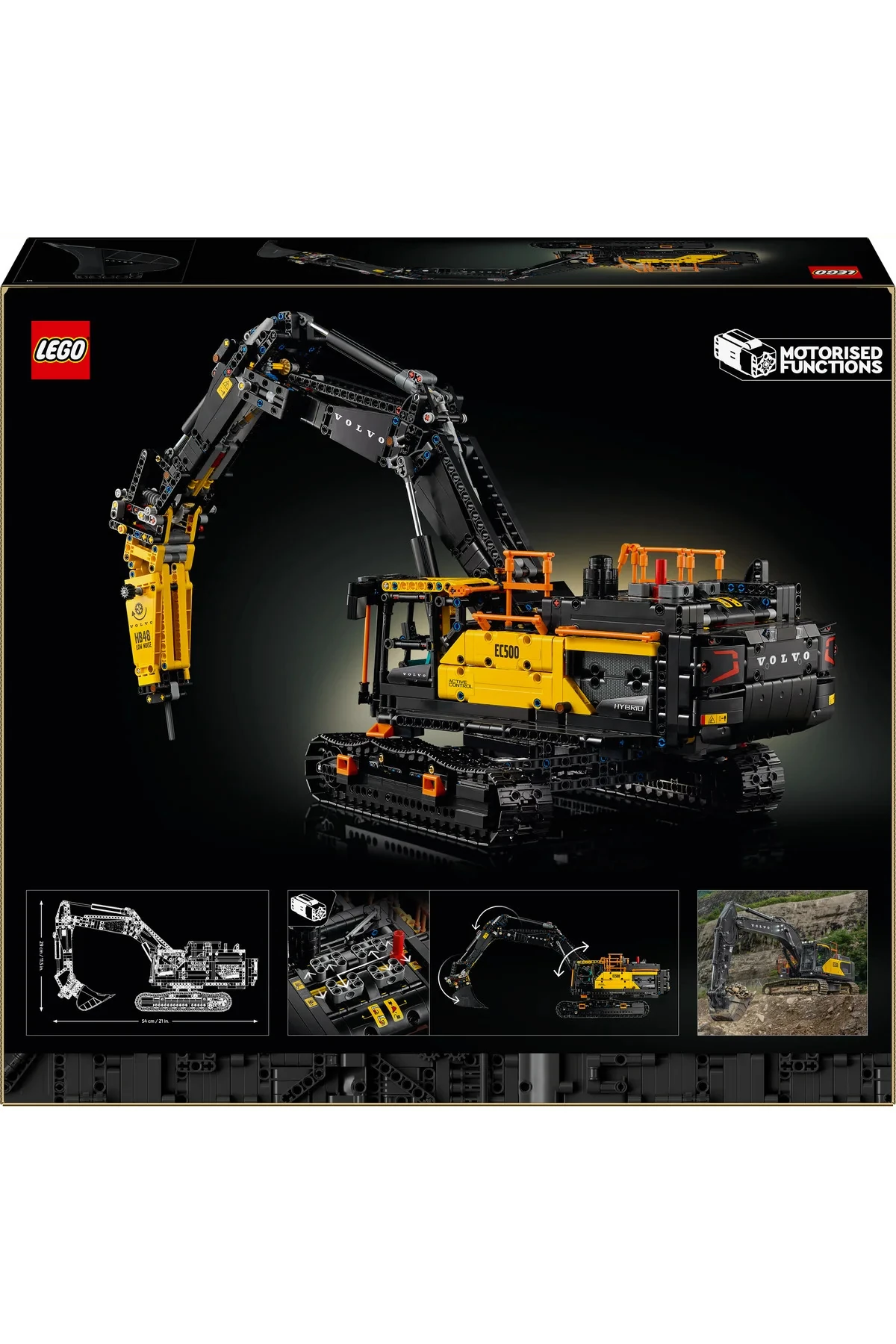 ® Technic Volvo EC500 Hybrid Ekskavatör 42215-Yetişkinler için İnşaat Aracı Model Yapım Seti (2359P)