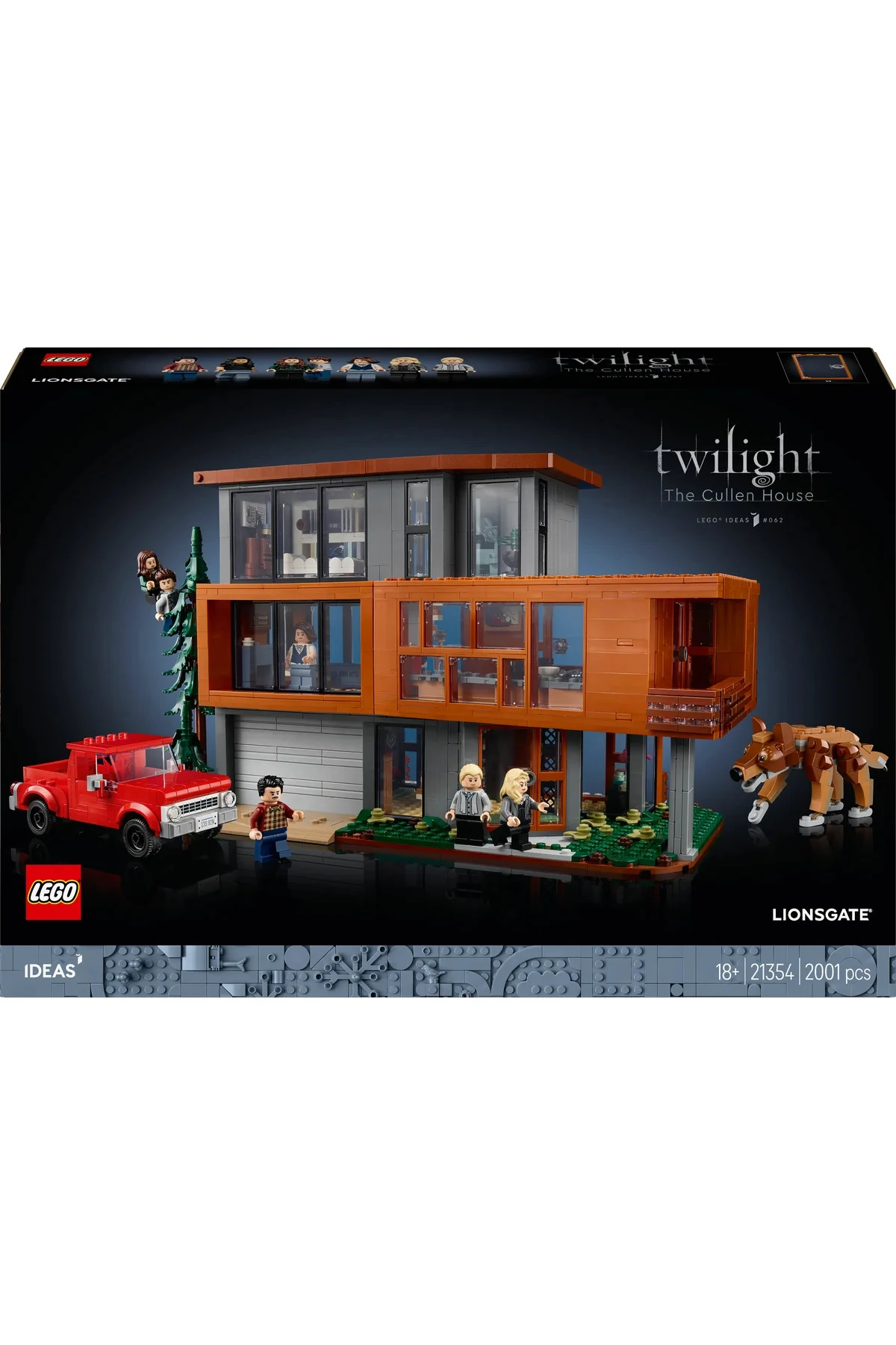 ® Ideas Alacakaranlık: Cullen Evi 21354 - Yetişkinler için Koleksiyonluk Model Yapım Seti (2001P)