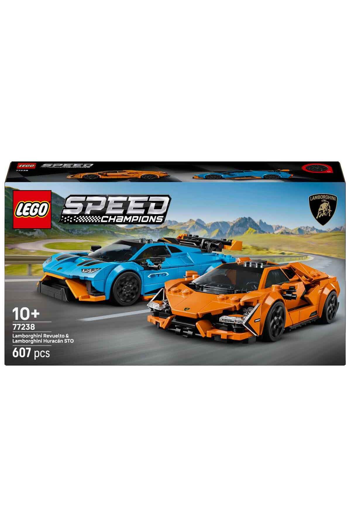 Speed Champions Lamborghini Revuelto & Huracán STO 77238 - 10 Yaş ve Üzeri Çocuklar iç