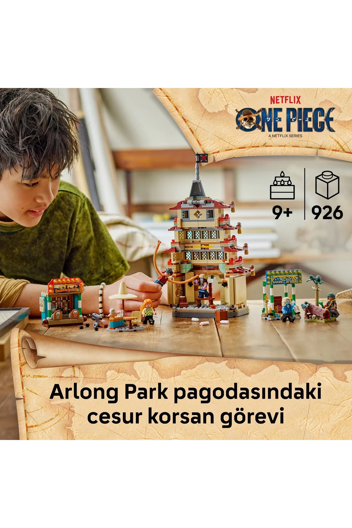 ® ONE PIECE Arlong Park Savaşı 75638 - 9+ Çocuklar için Yaratıcı Oyuncak Yapım Seti (926 P)