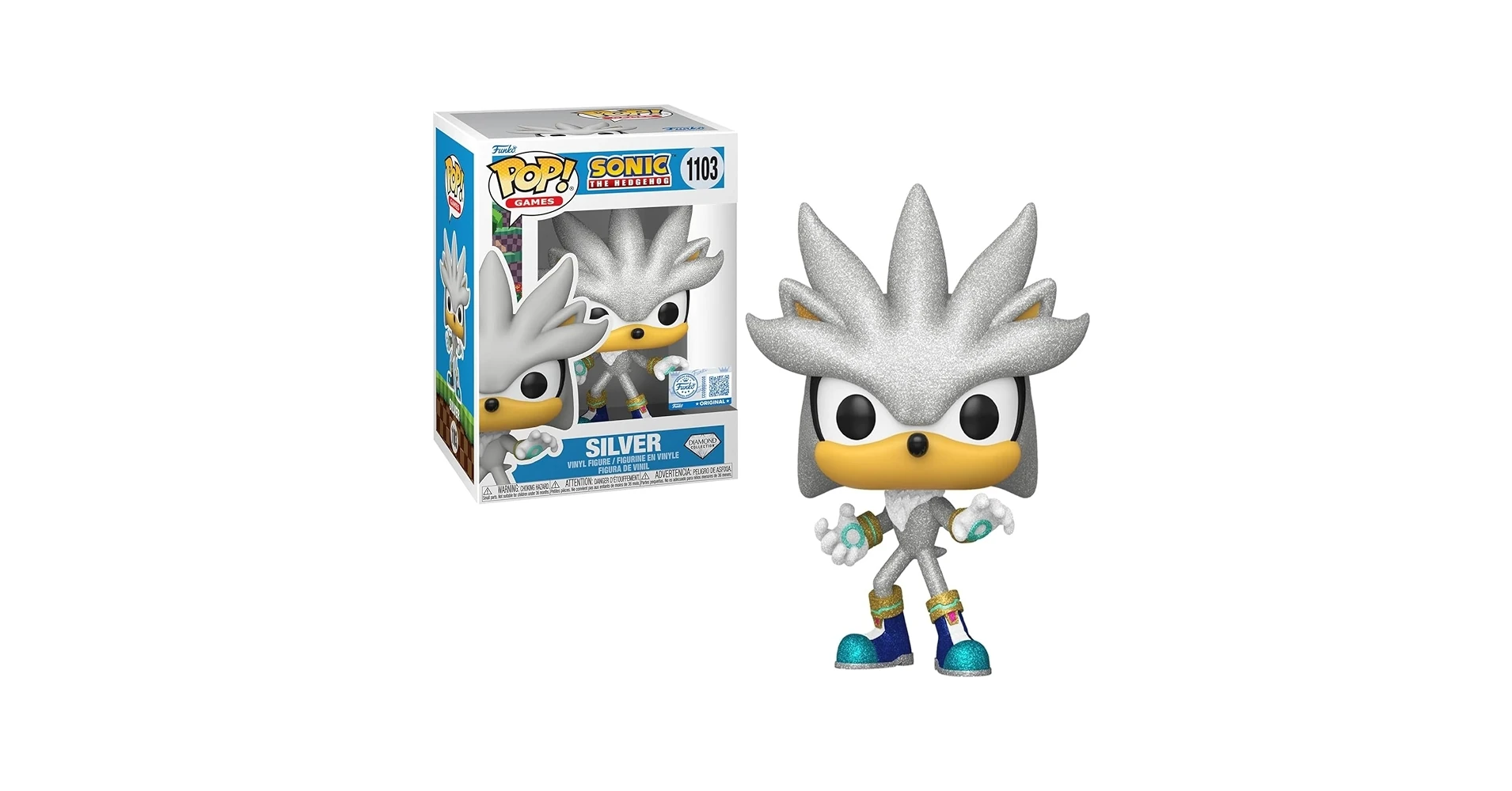 POP FUNKOSonic Silver Sonic Diamond Glitter 1103
