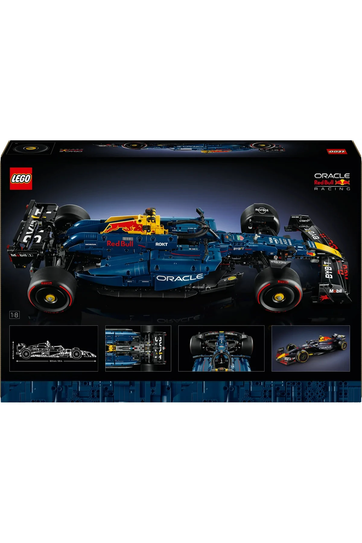 ® Technic Oracle Red Bull Racing RB20 F1 Araba 42206 - 18+ Yarış Arabası Modeli Yapım Seti (1639P)