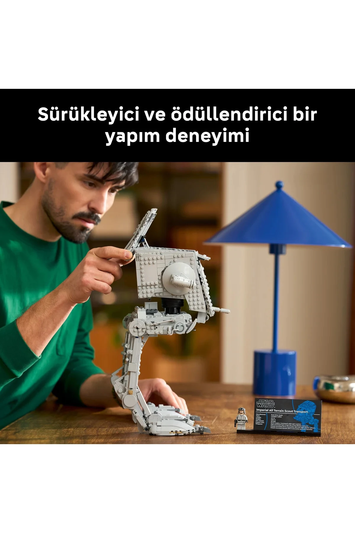 ® Star Wars™ AT-ST™ Walker 75417 - Yetişkinler için Koleksiyonluk Model Yapım Seti (1513P)