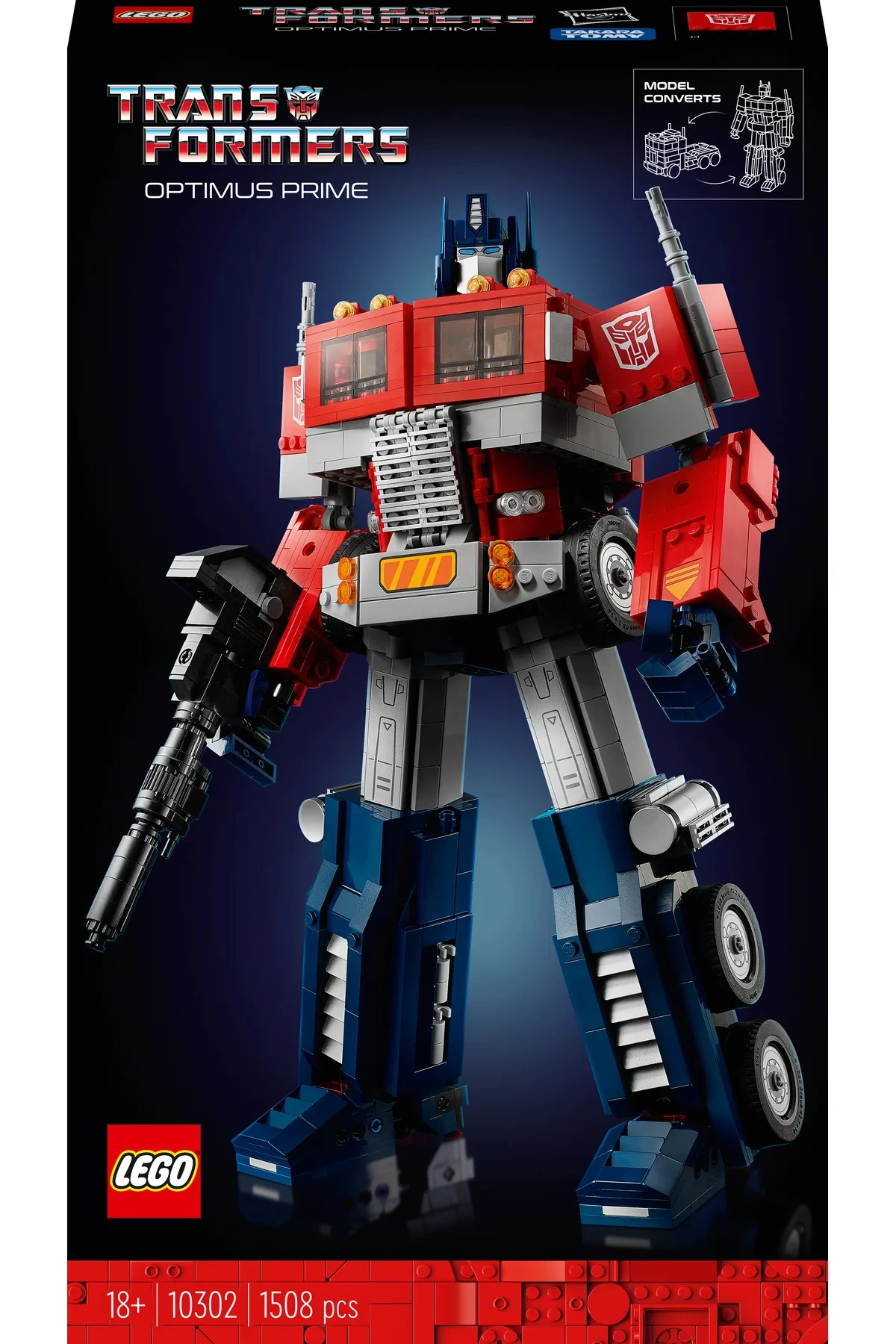 ® Icons OptimusPrime 10302 - 18+ Yaratıcı Model Yapım Seti (1508Parça)