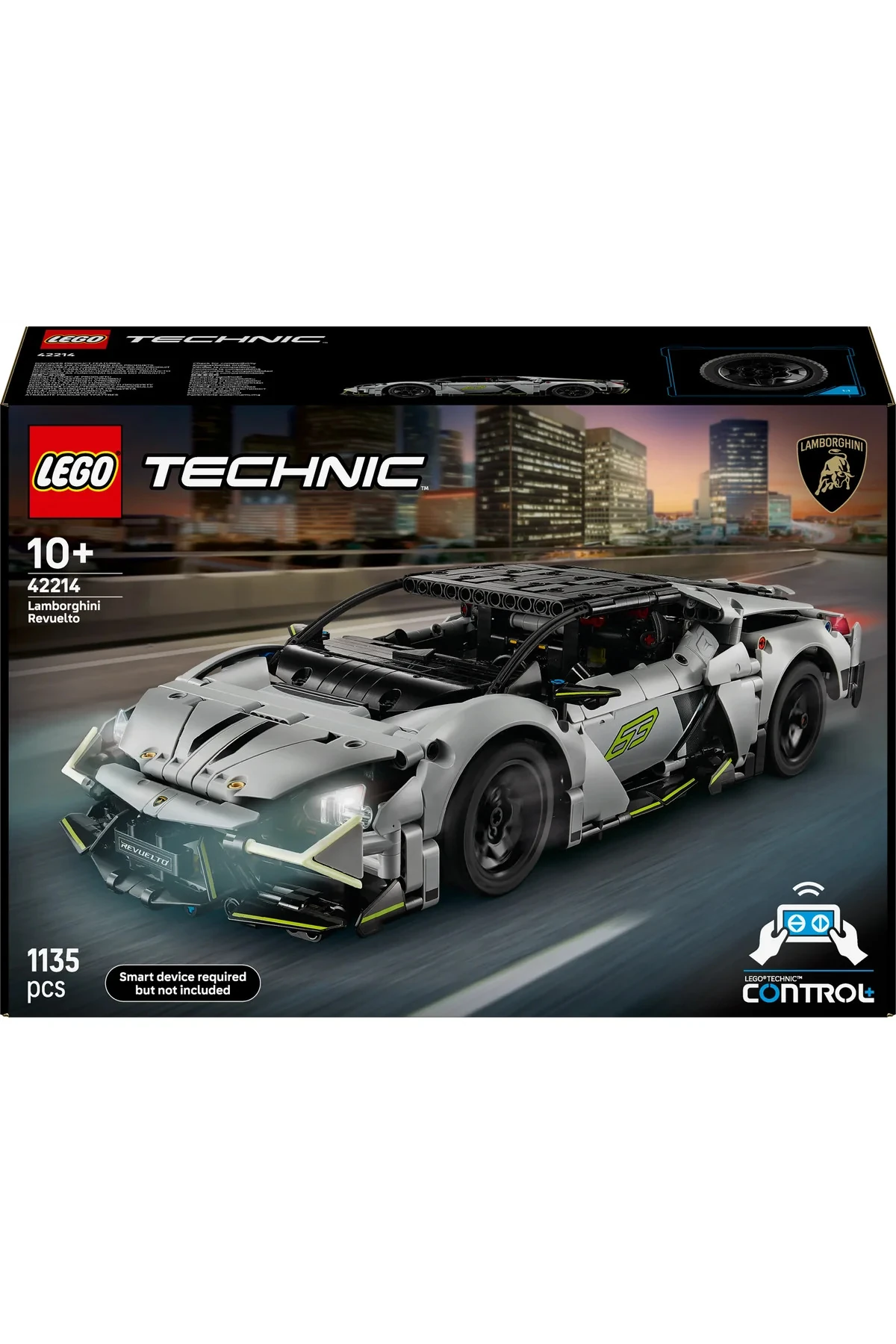 ® Technic Lamborghini Revuelto Süper Spor Araba 42214 - 10+ Çocuklar için Oyuncak Yapım Seti (1135P)
