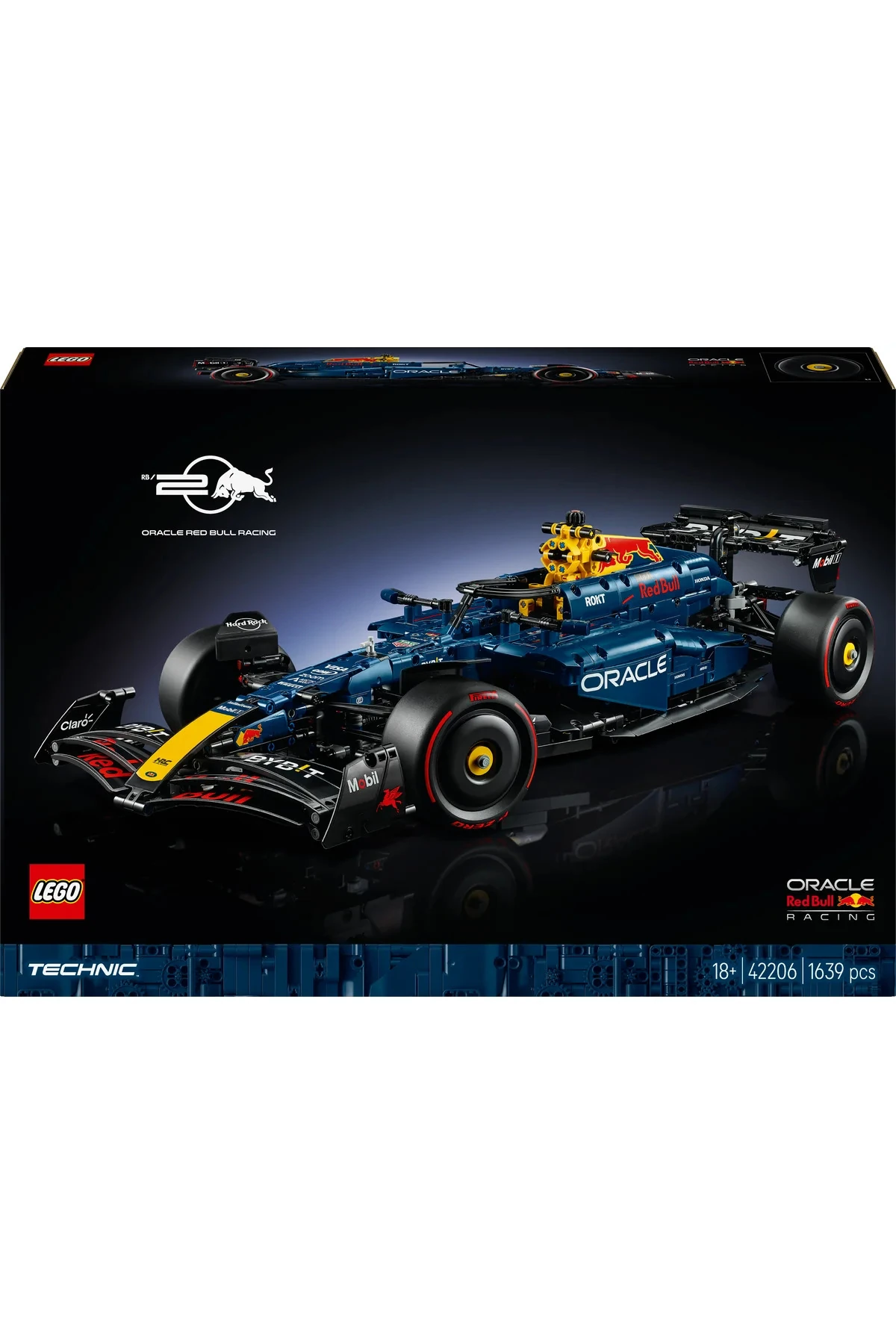 ® Technic Oracle Red Bull Racing RB20 F1 Araba 42206 - 18+ Yarış Arabası Modeli Yapım Seti (1639P)