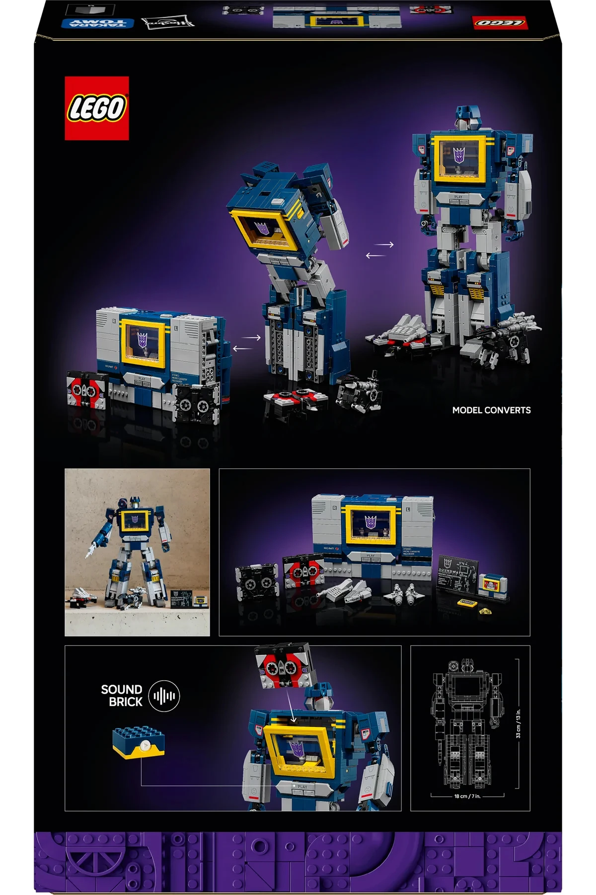 LEGO10358 Icons Transformers: Soundwave