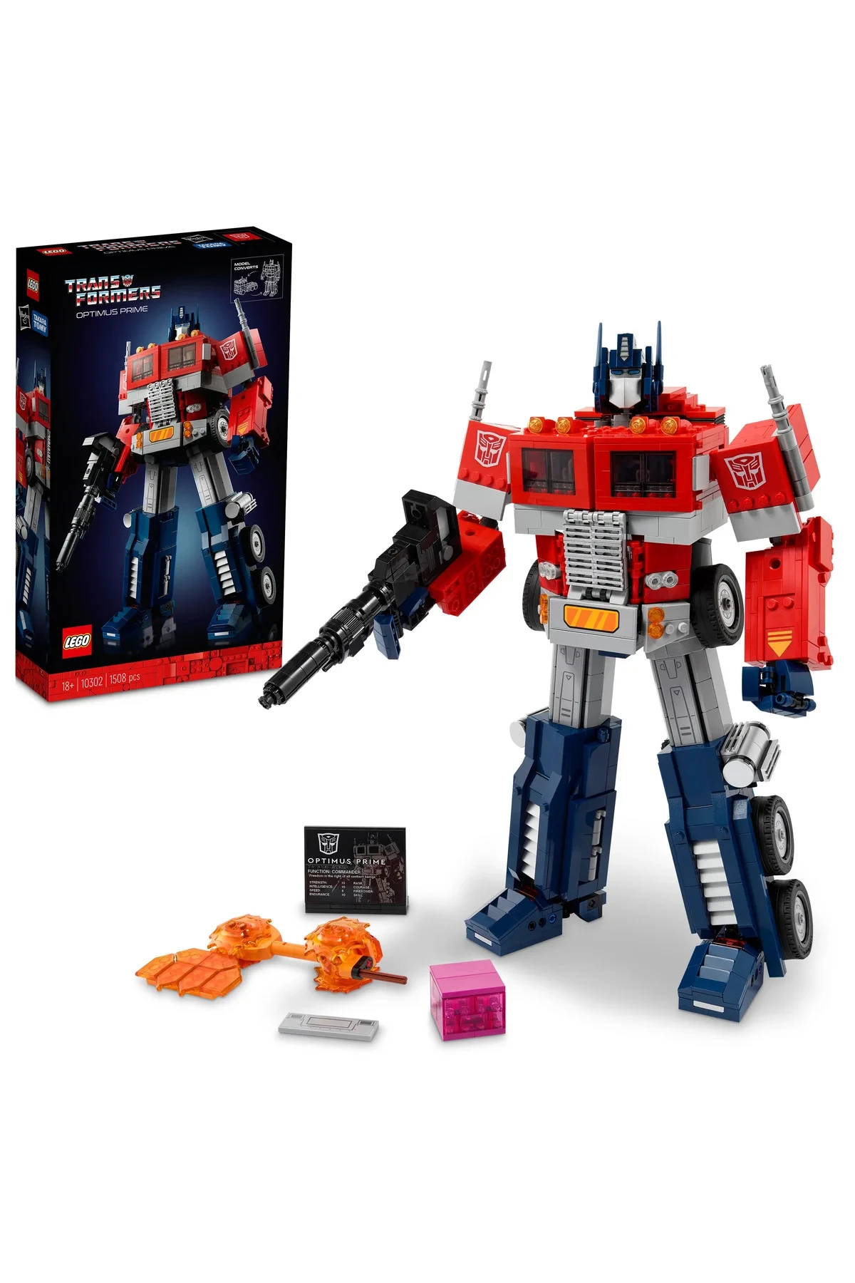 ® Icons OptimusPrime 10302 - 18+ Yaratıcı Model Yapım Seti (1508Parça)