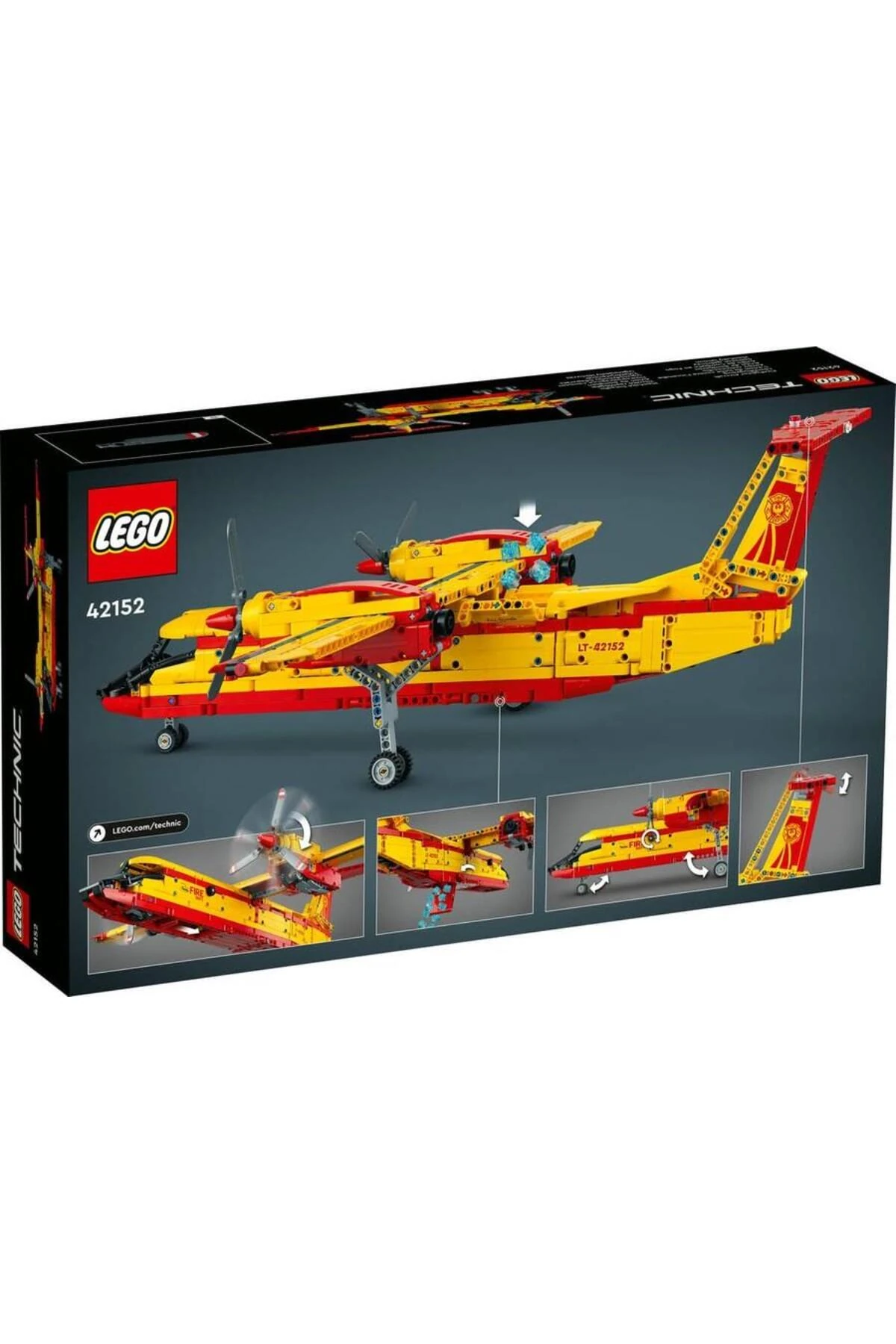 Technic İtfaiye Uçağı 42152-10 Yaş ve Üzeri Çocuklar İçin Model Uçak Projesi İçeren Yaratıcı Oy