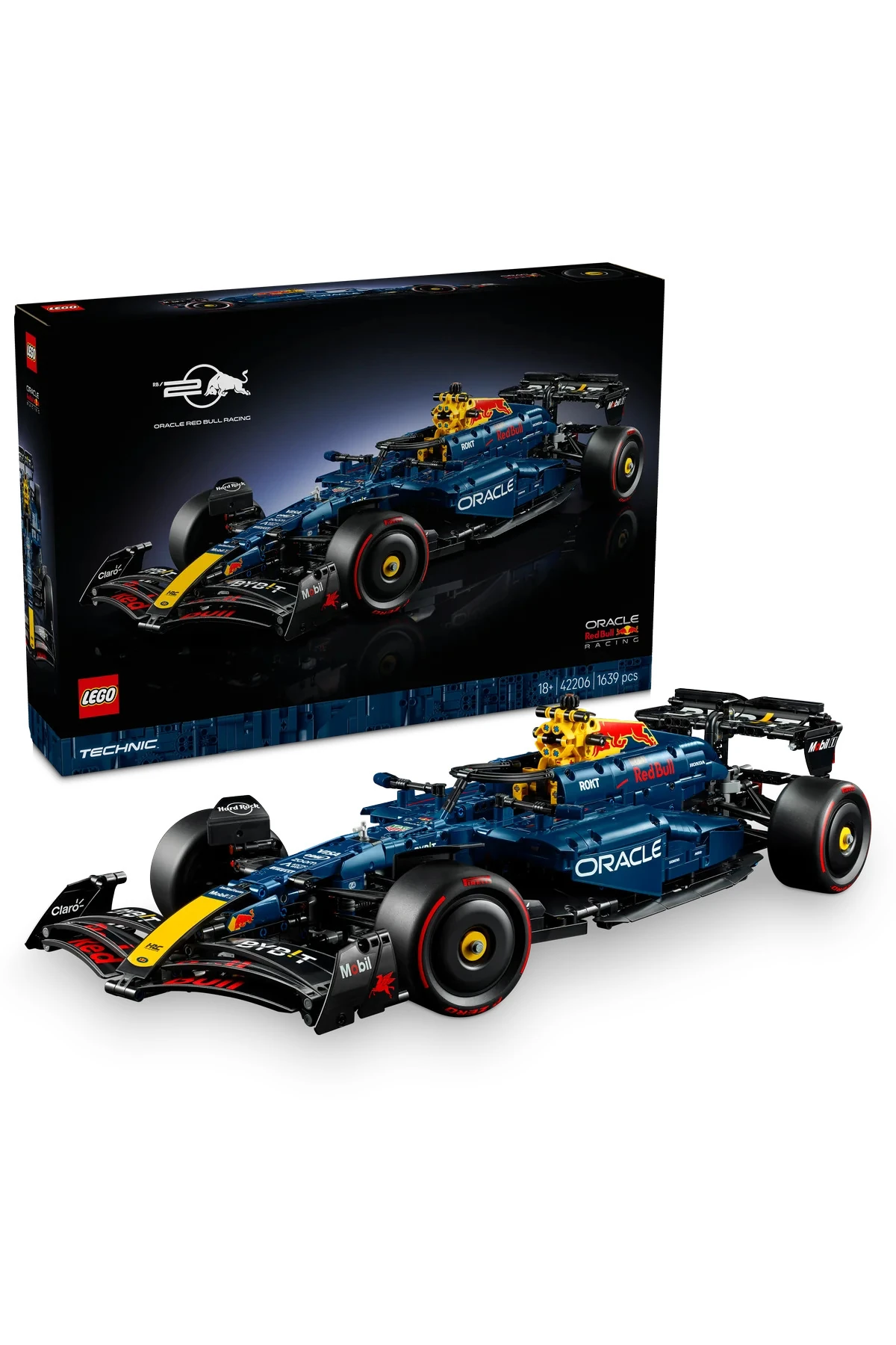 ® Technic Oracle Red Bull Racing RB20 F1 Araba 42206 - 18+ Yarış Arabası Modeli Yapım Seti (1639P)