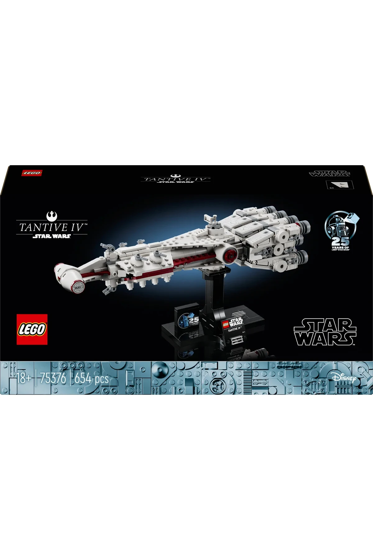 ® Star Wars™ Tantive IV™ 75376 - Yetişkinler için Koleksiyonluk Starship Modeli Yapım Seti (654P)