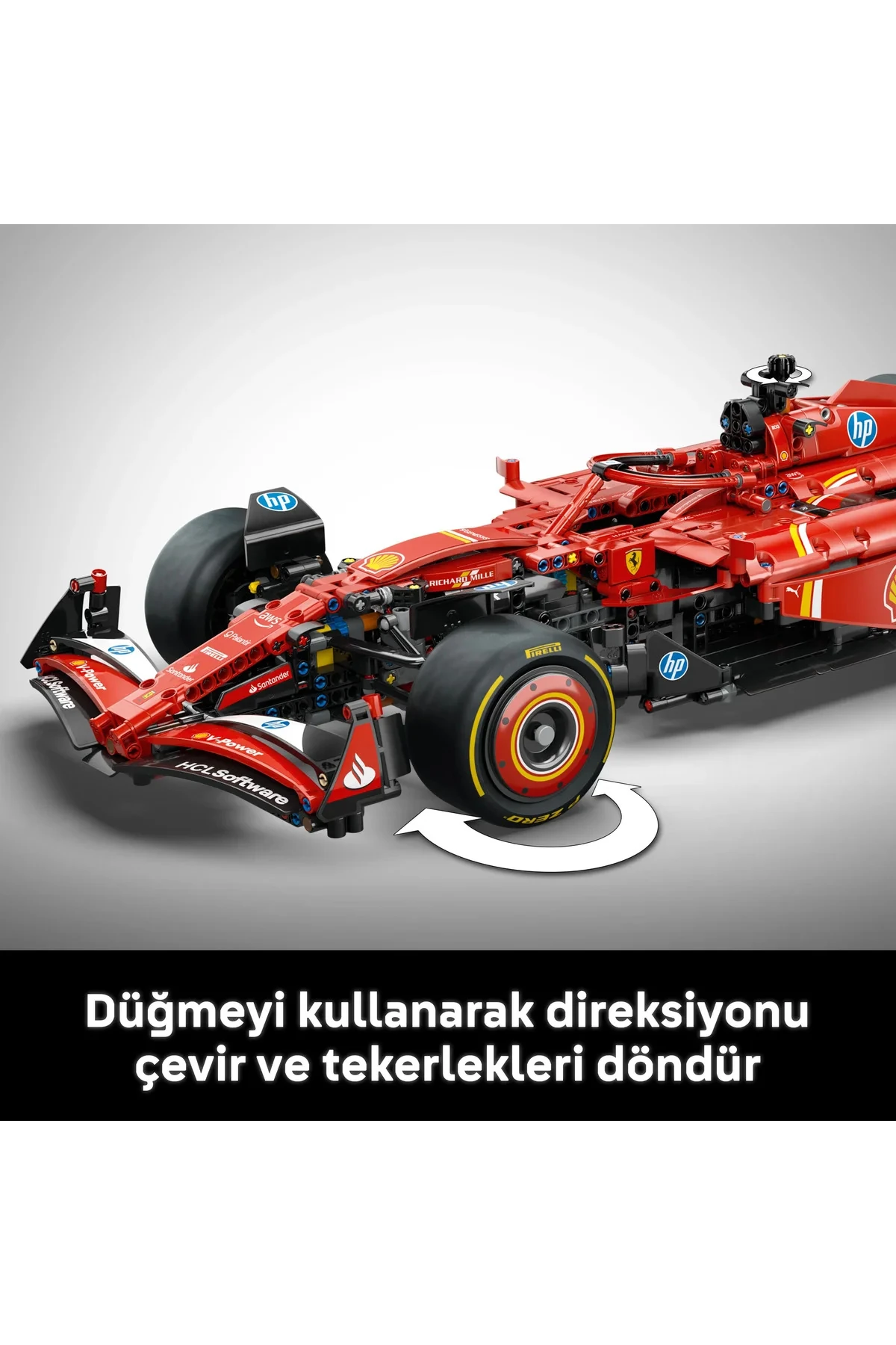 ® Technic Ferrari SF-24 F1 Araba 42207 - Yetişkinler için Koleksiyonluk Model Yapım Seti (1361P)