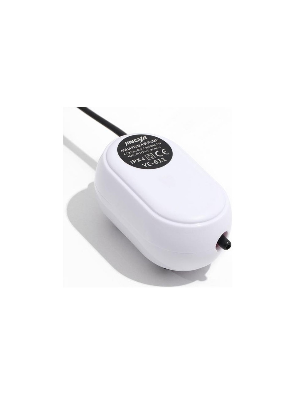 Jingye 611 Tek Çıkışlı Hava Motoru Beyaz 3W 3L/Min