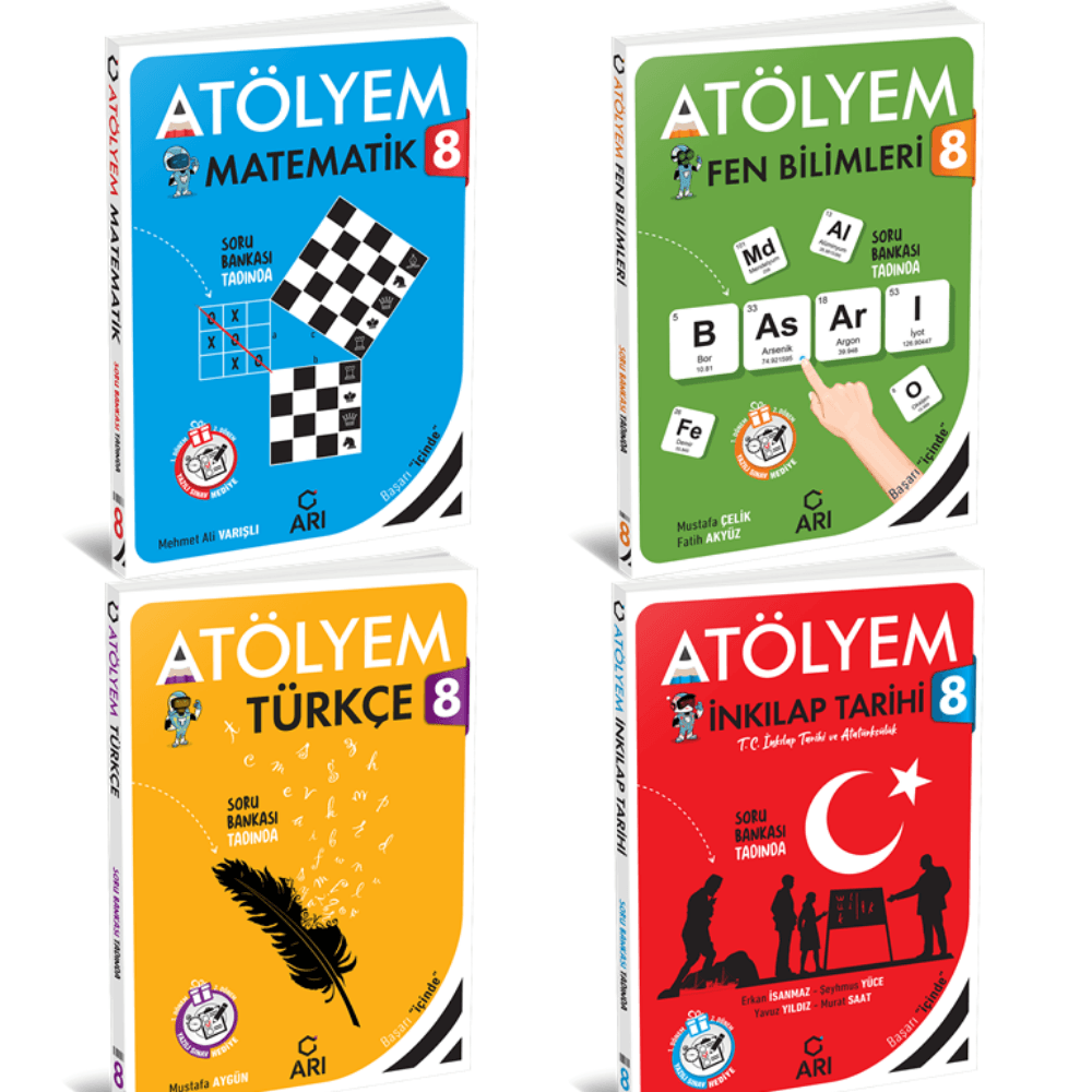 8 Sınıf Matemito Matematik  Fen Bilimler Türkçe Sosyal Bilgiler Atölyem 2026 Arı Yayıncılık