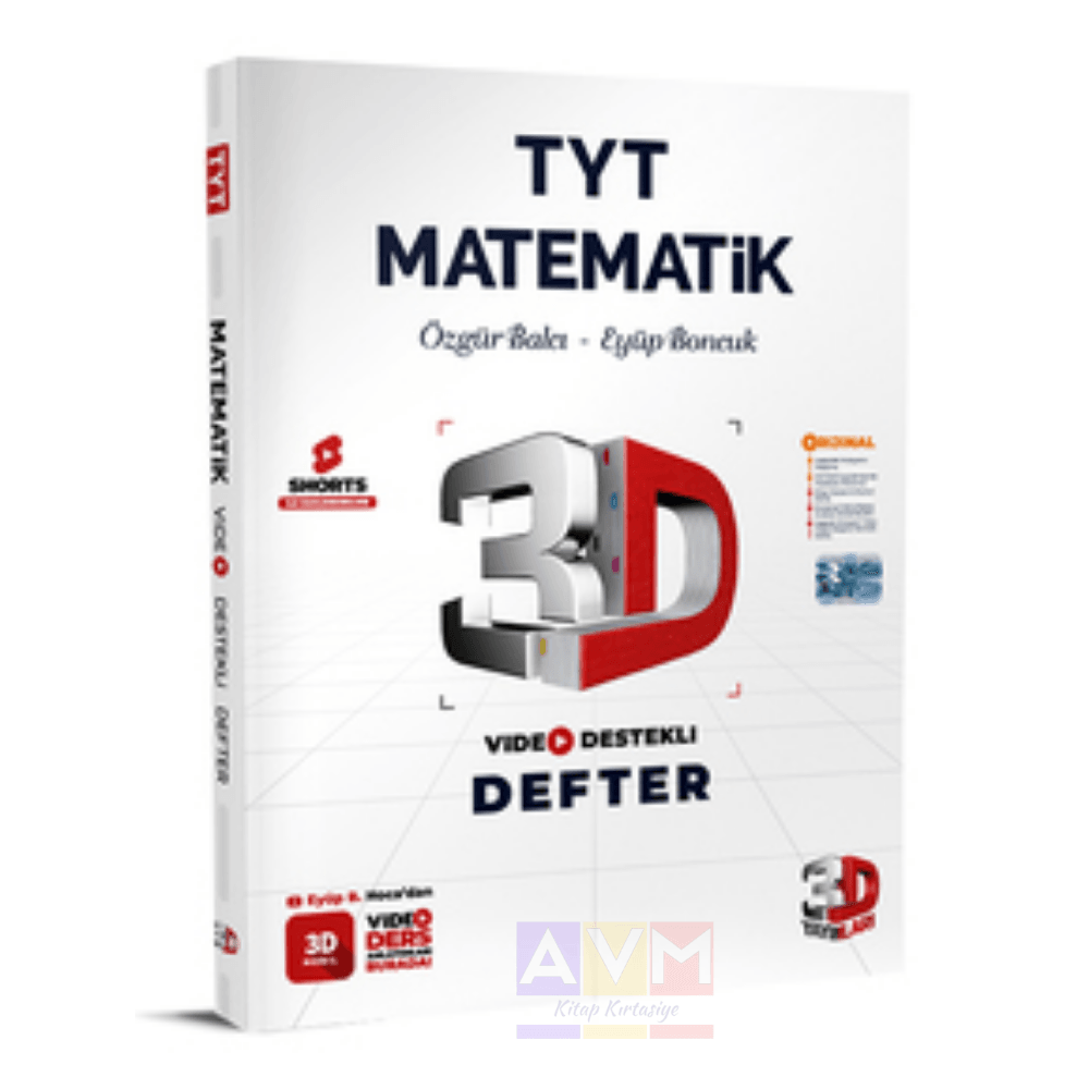 3D TYT  Matematik Video Destekli Defter