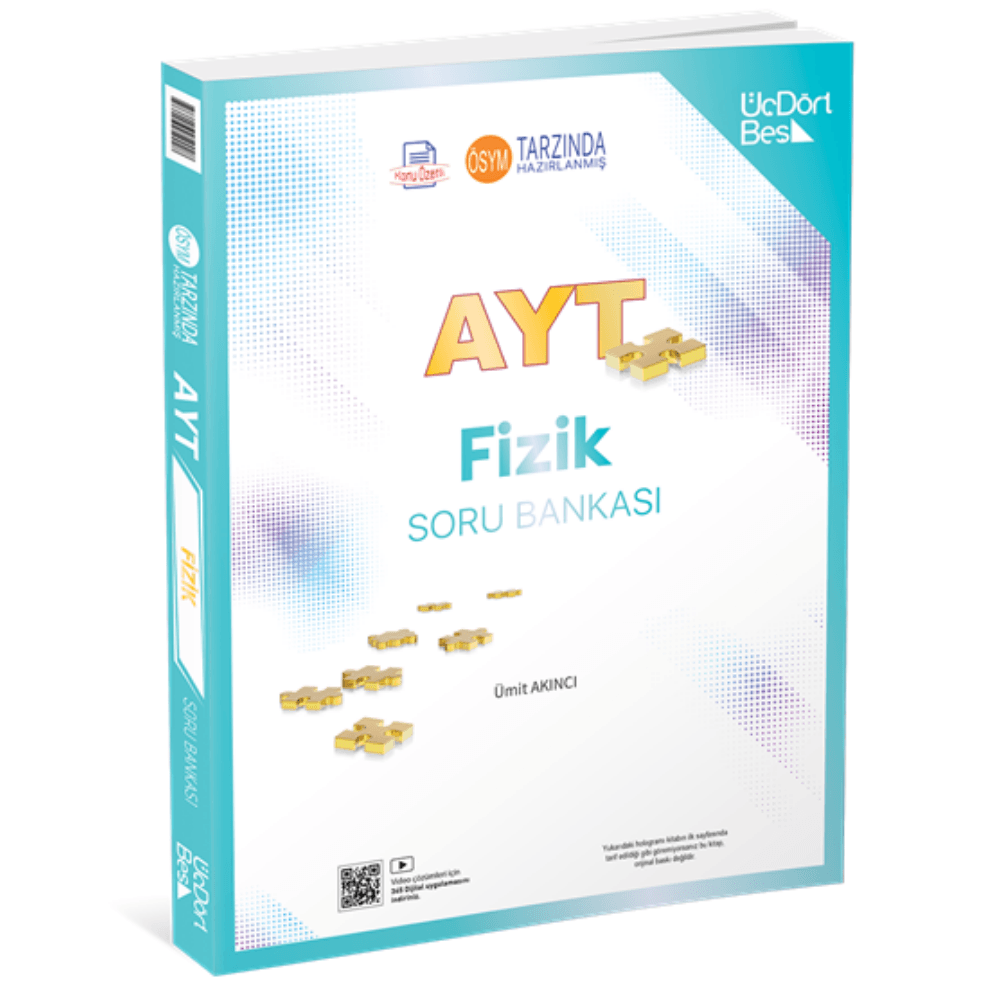 345 - AYT Fizik Soru Bankası -ÜçDörtBeş Yayıncılık, 345