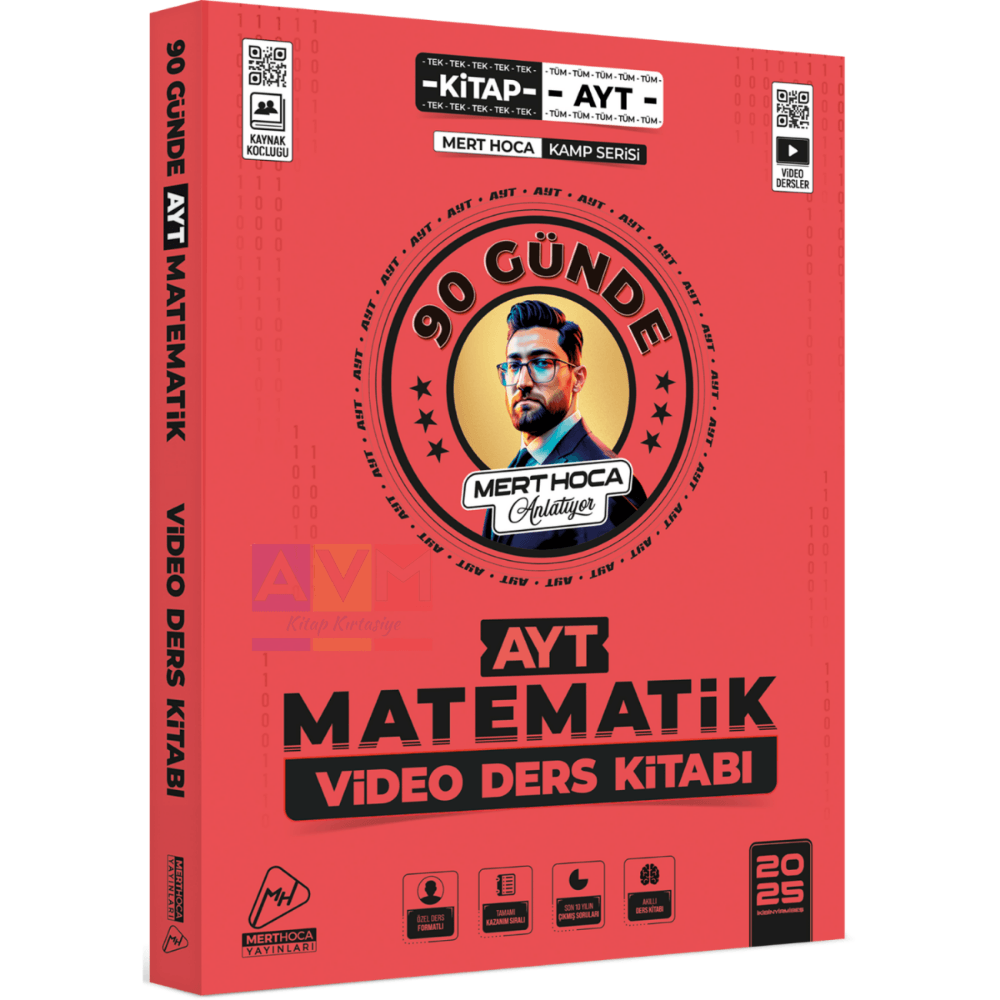 2025 90 Günde AYT Matematik Kampı Video Ders Kitabı Mert Hoca Kr Akademi