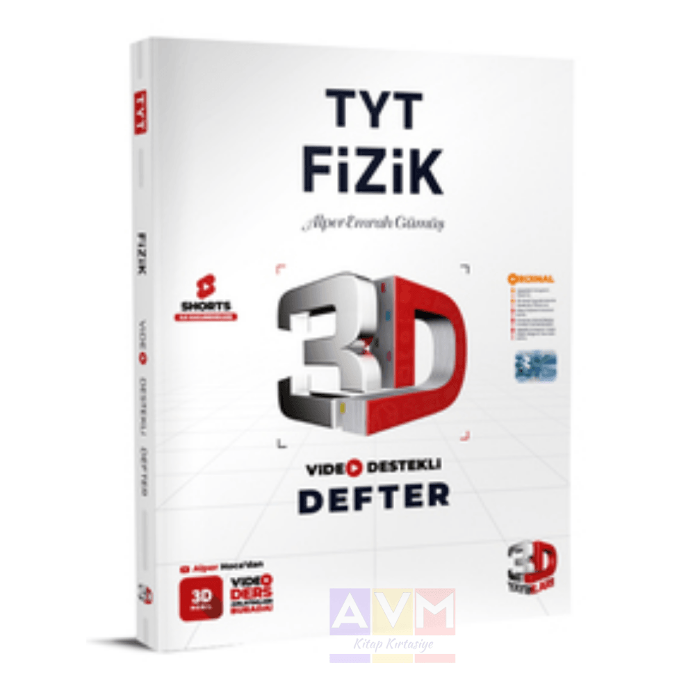 3D TYT  Fizik Video Destekli Defter
