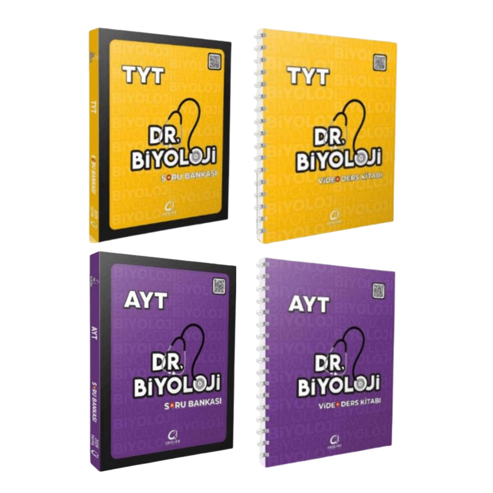 DR. BİYOLOJİ TYT VE  AYT  SORU BANKASI VE VİDEO DERS KİTABI  2026 Oksijen Yayıncılık