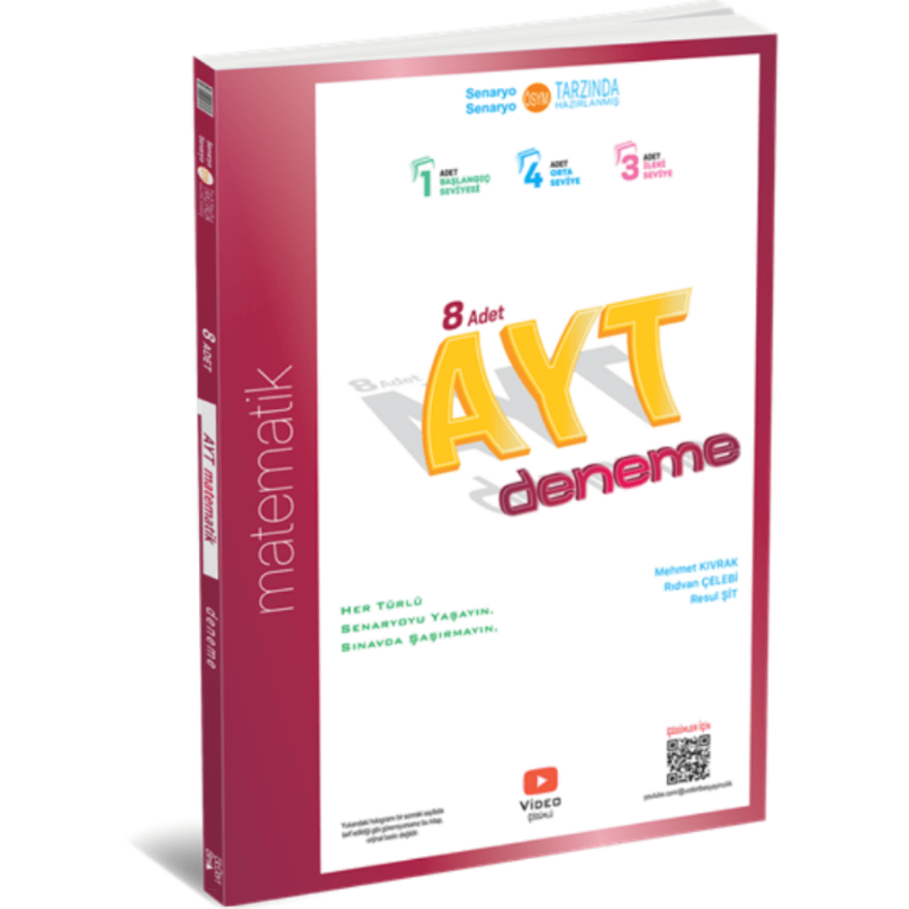 345 - AYT 8 li Matematik Deneme - 2025 ÜçDörtBeş Yayıncılık, 345
