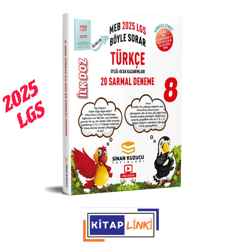  Sinan Kuzucu Yayınları 8. Sınıf | İlk Doz Sarmal Branş Dene...