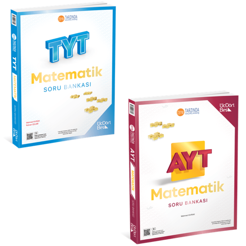 345 TYT ve AYT Matematik Soru Bankası 2026 Üçdörtbeş