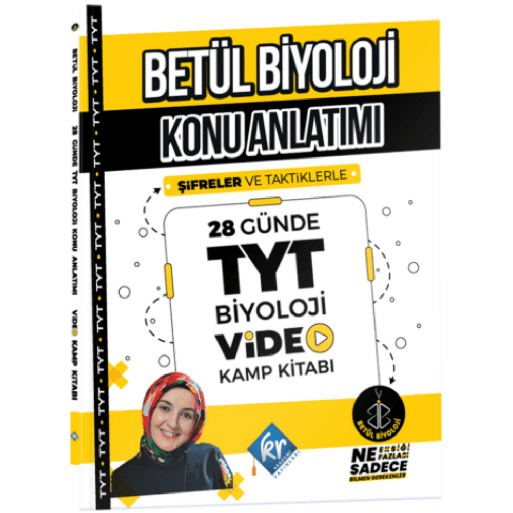Betül Biyoloji Konu Anlatımı 28 Günde TYT Biyoloji Video Kamp Kitabı Kr Akademi