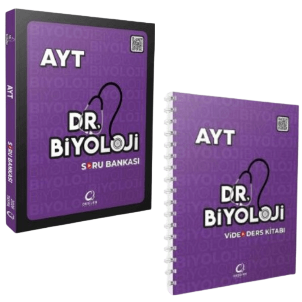 DR. BİYOLOJİ AYT SORU BANKASI VE VİDEO DERS KİTABI 2026 Oksijen Yayıncılık