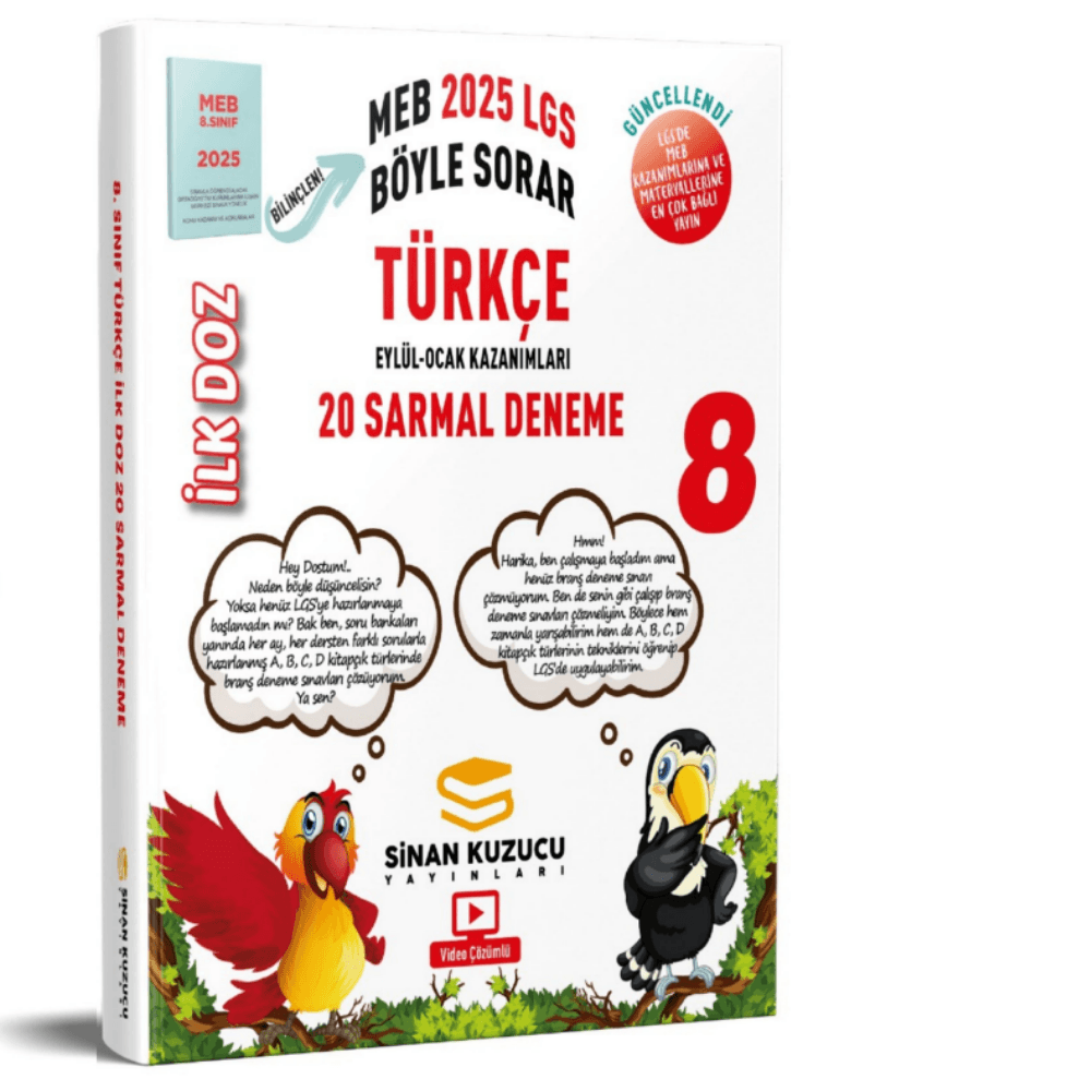 Sinan Kuzucu Yayınları 8. Sınıf | İlk Doz Sarmal Branş Denemeleri TÜRKÇE
