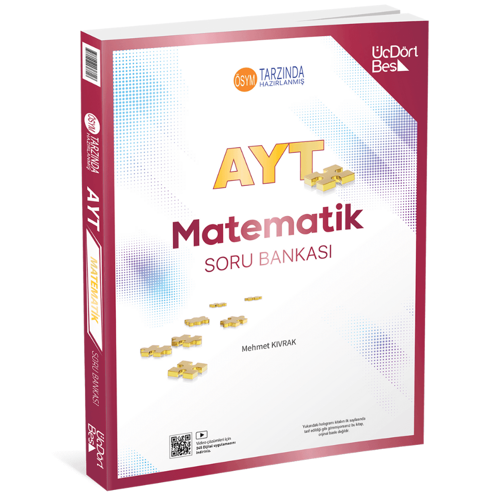 345 - AYT Matematik Soru Bankası-ÜçDörtBeş Yayıncılık, 345