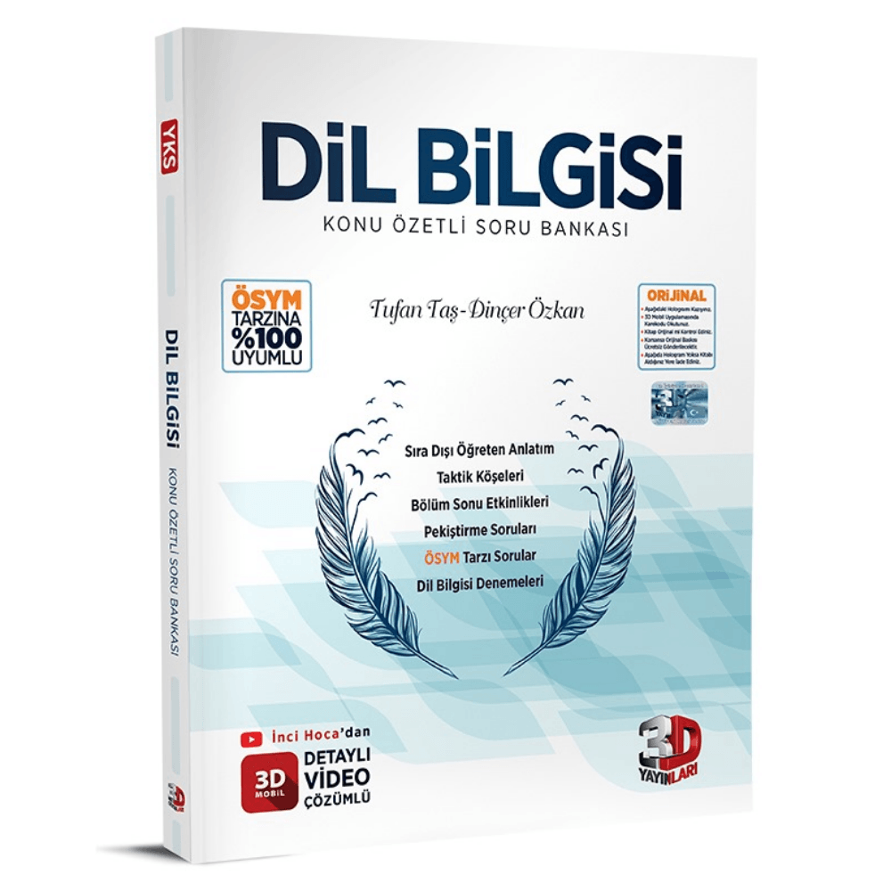3D TYT Dil Bilgisi Konu Anlatımlı Soru Bankası