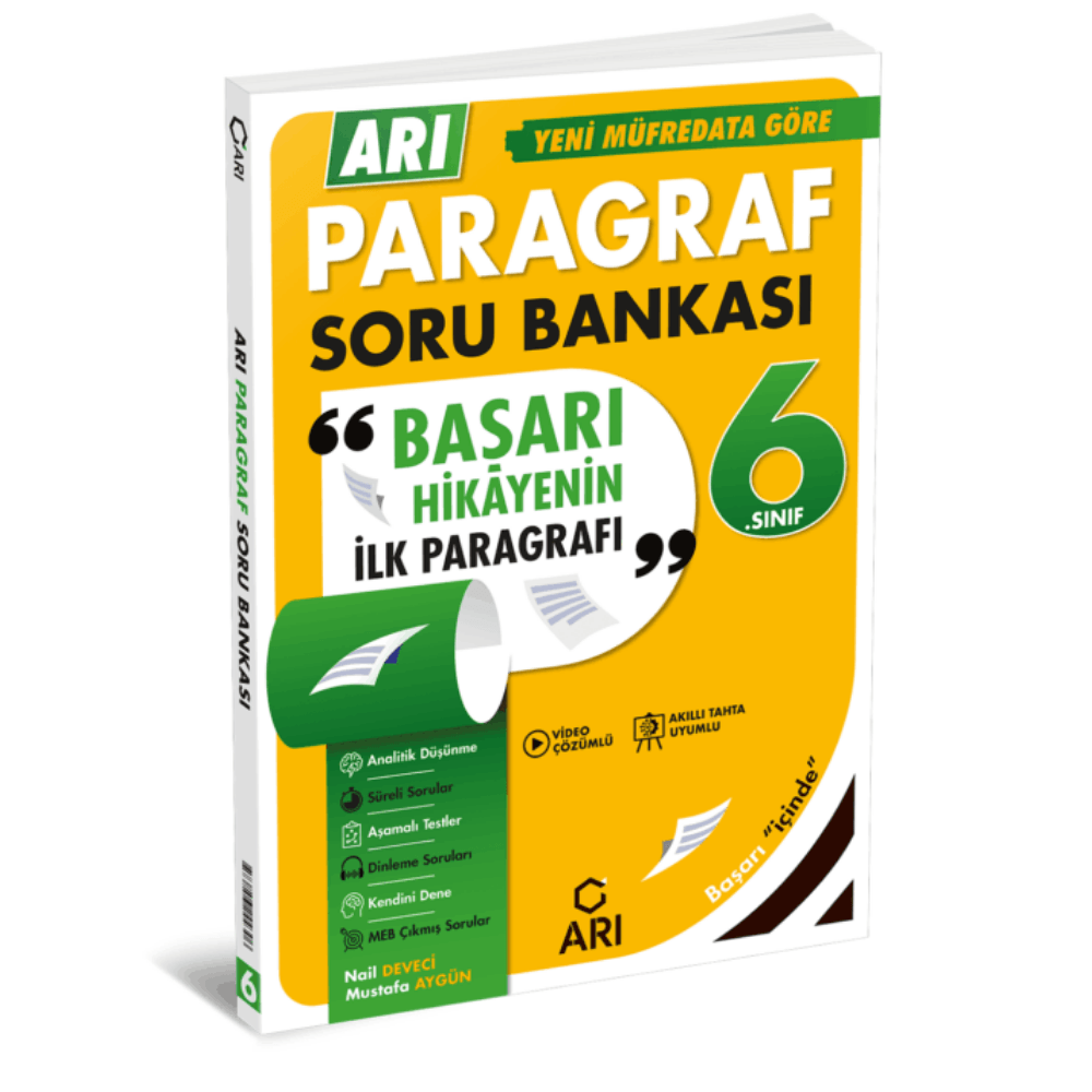 6. Sınıf Arı Paragraf Soru Bankası Arı Yayıncılık