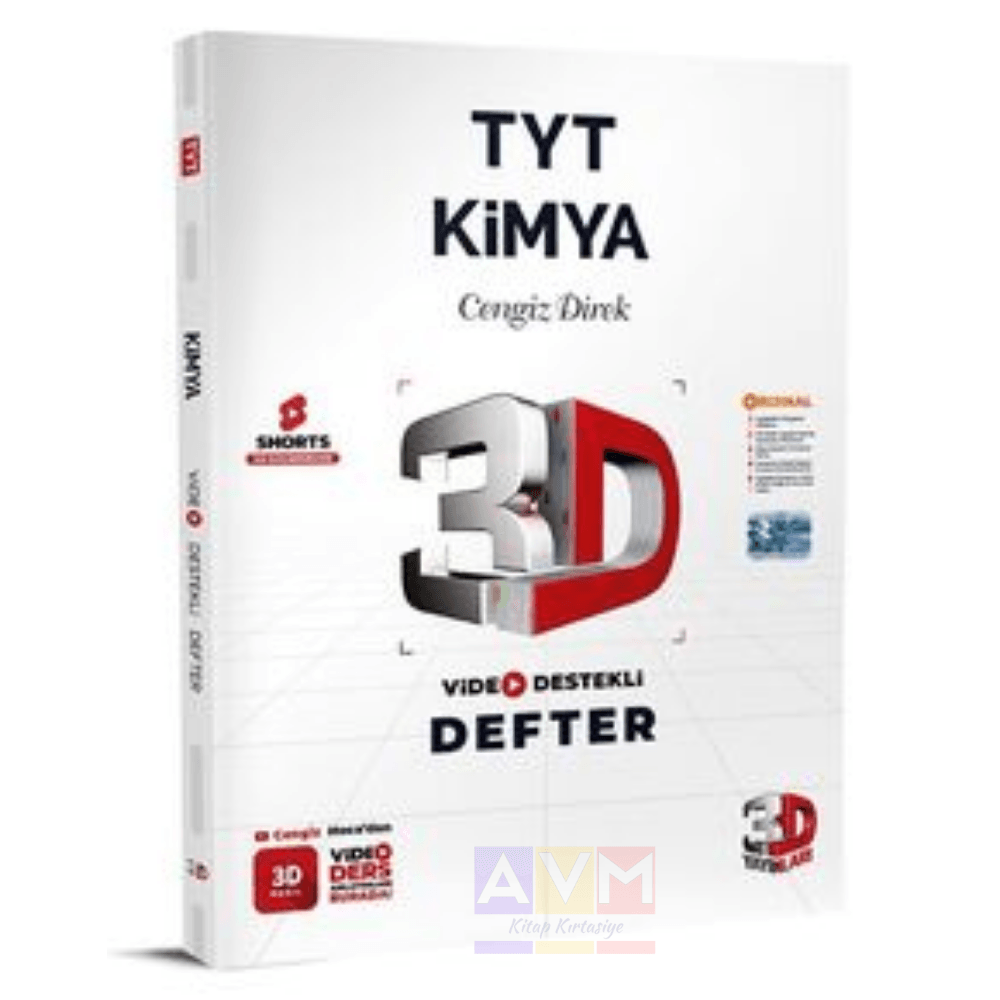 3D TYT  Kimya Video Destekli Defter