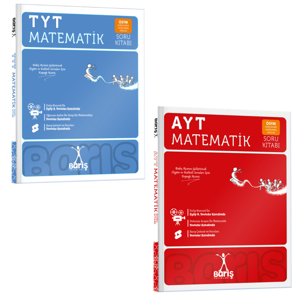 Barış Yayınları TYT ve AYT  Matematik Soru Bankası Seti Kr Akademi