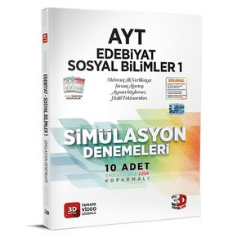 3D AYT  Edebiyat Tarih Coğrafya Denemesi